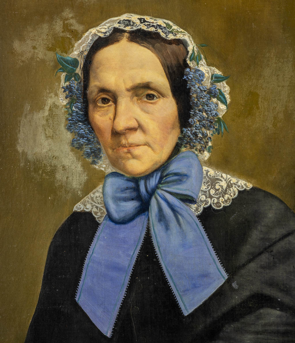 Portret van Sophie Genovieve, Olie op doek. Oostende, 1856. (W:65 x H:81 cm)