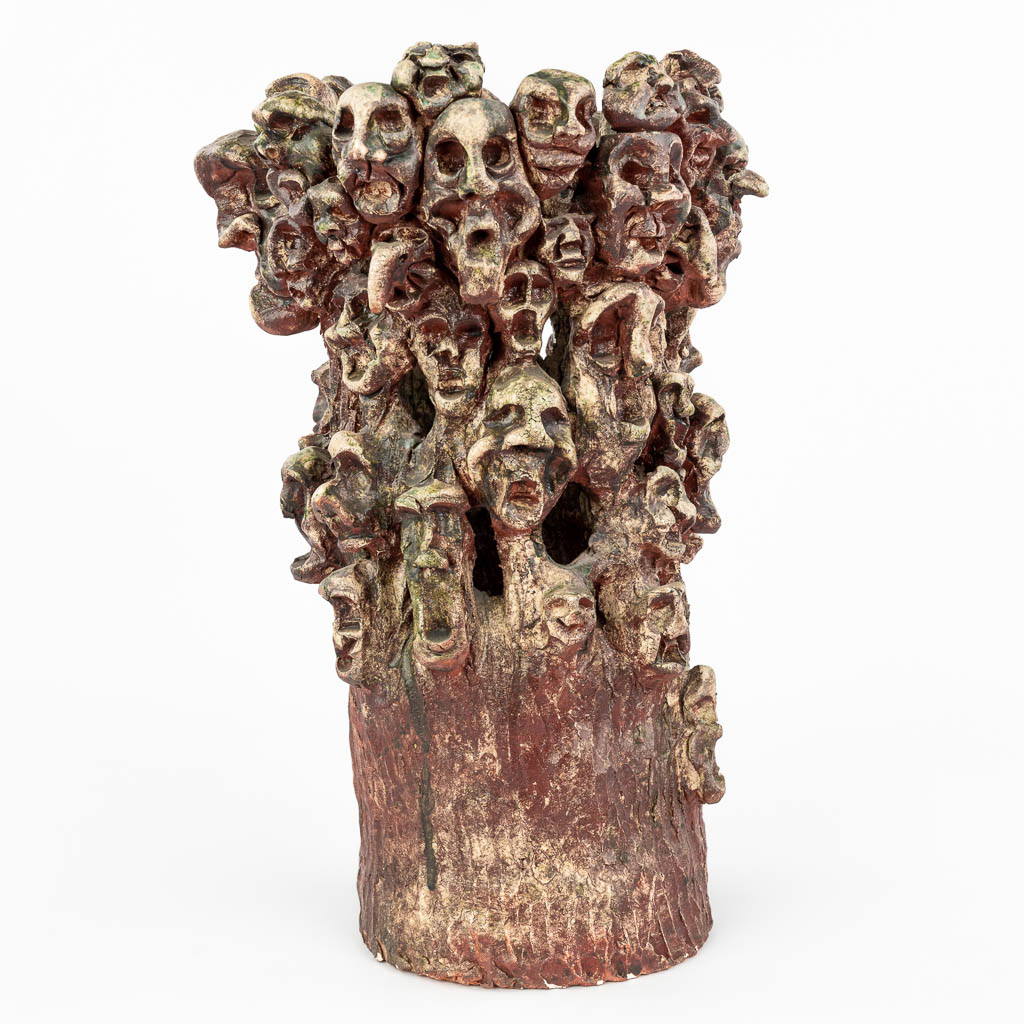 A vase made of glazed ceramics 