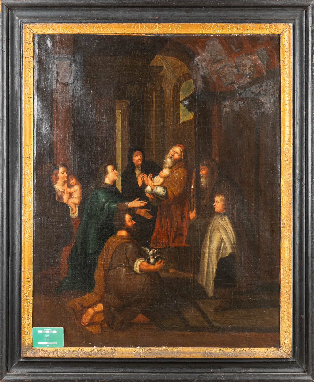 No signature found, an antique painting 