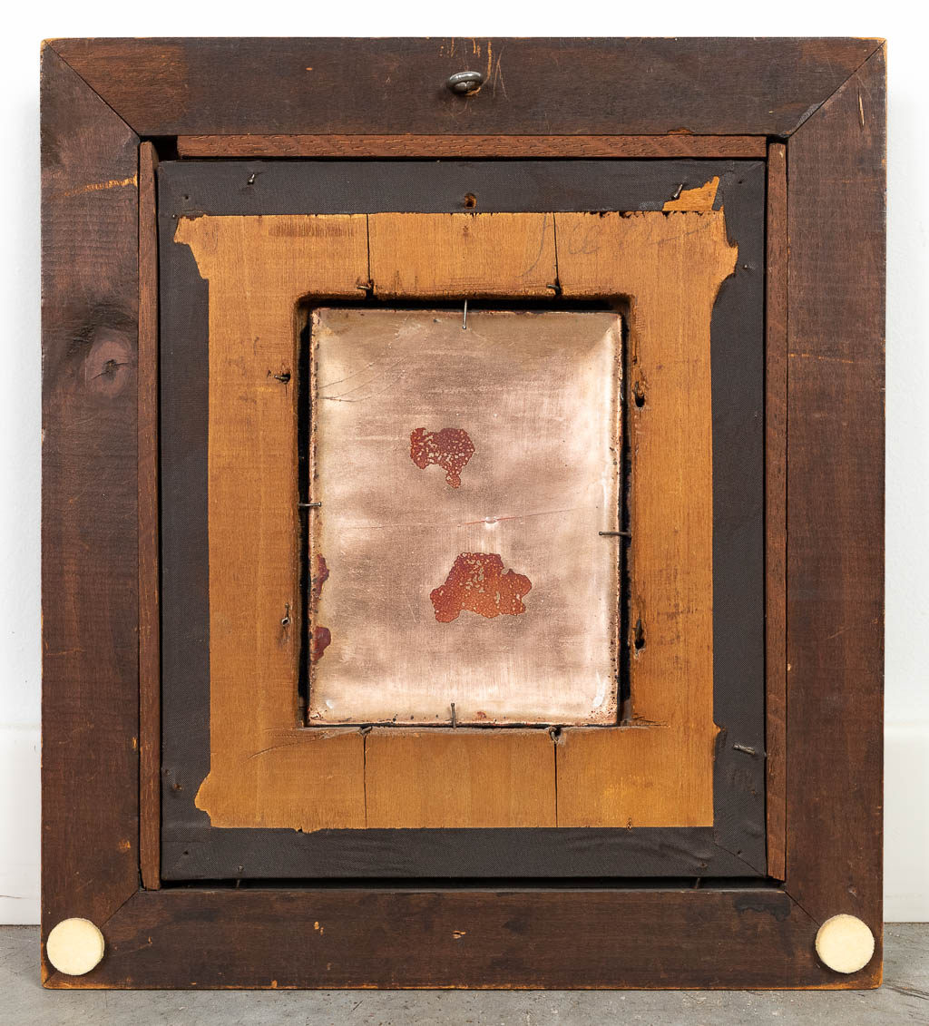 Een collectie van 4 plaquettes, email op koper, Limoges, Frankrijk. 20ste eeuw. (W: 22 x H: 27,5 cm)