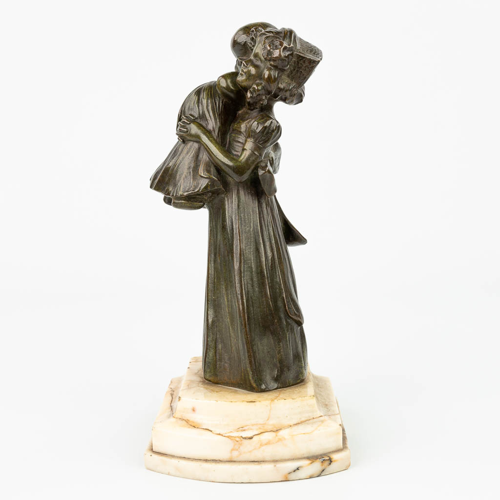 Léo LAPORTE-BLAISIN (1867-1923) en gesigneerd Philippe, een bronzen beeldje met gieterijstempel 