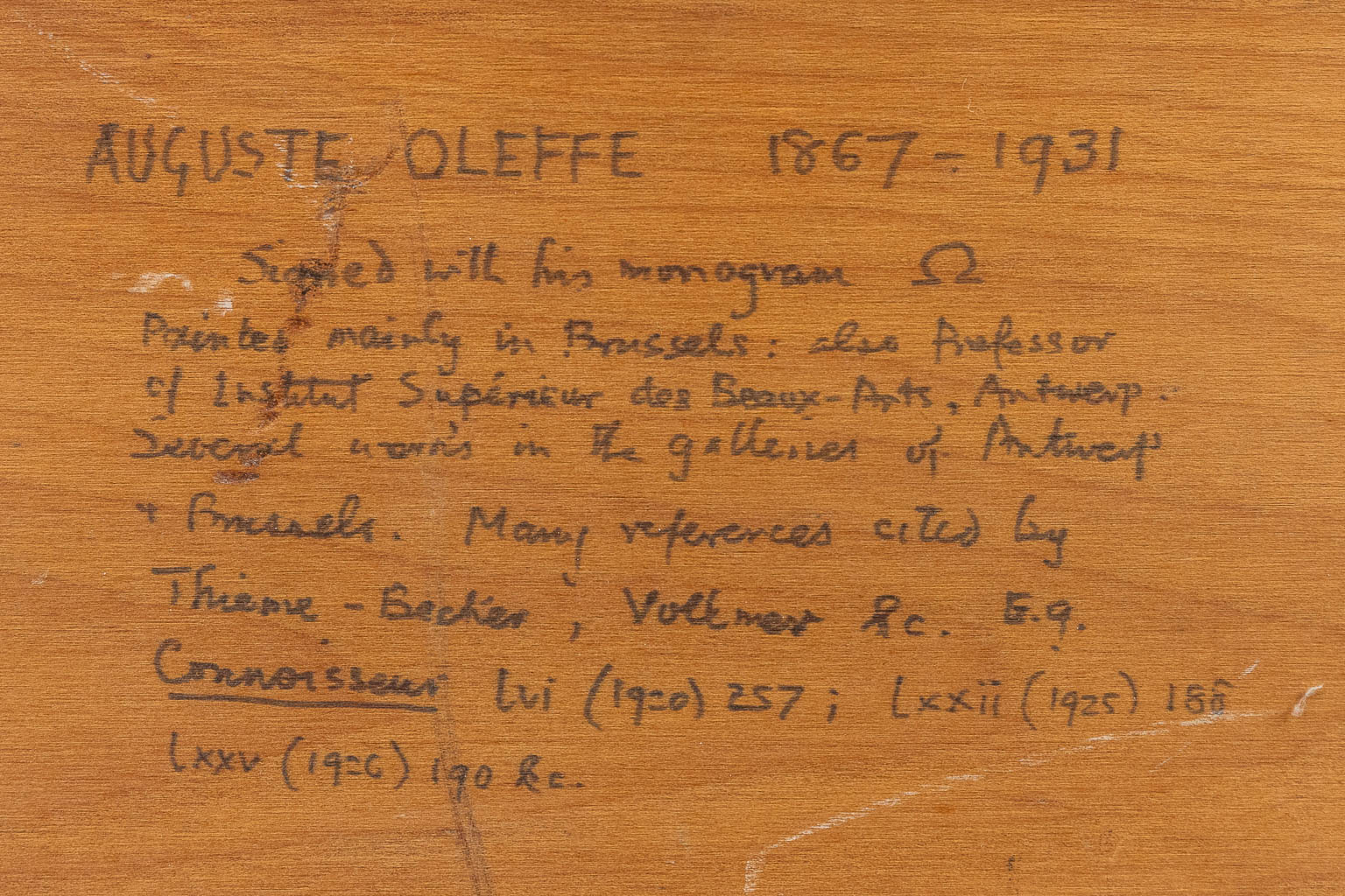 Auguste OLEFFE (1867-1931) 