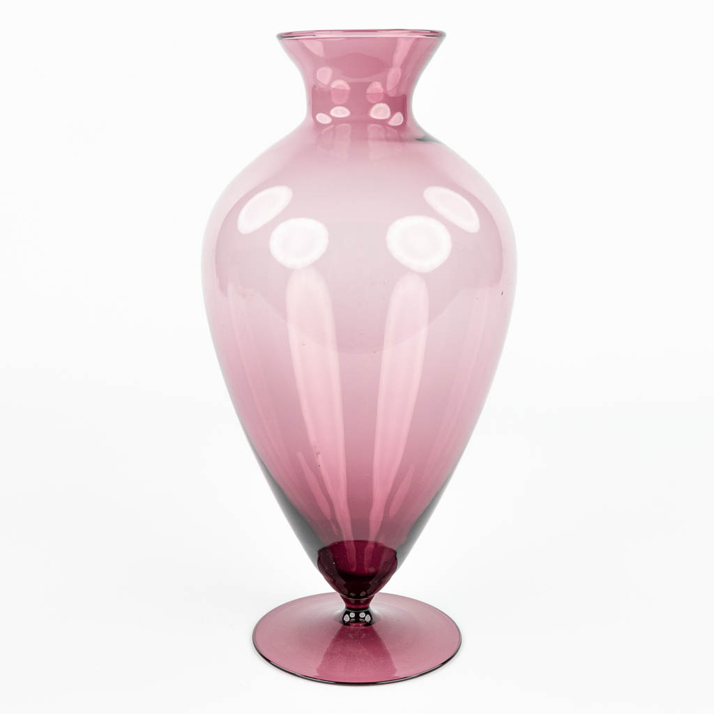 Wilhelm WAGENFELD (1900-1990) 'vaas' gemaakt uit glas voor WMF. (H:30cm)