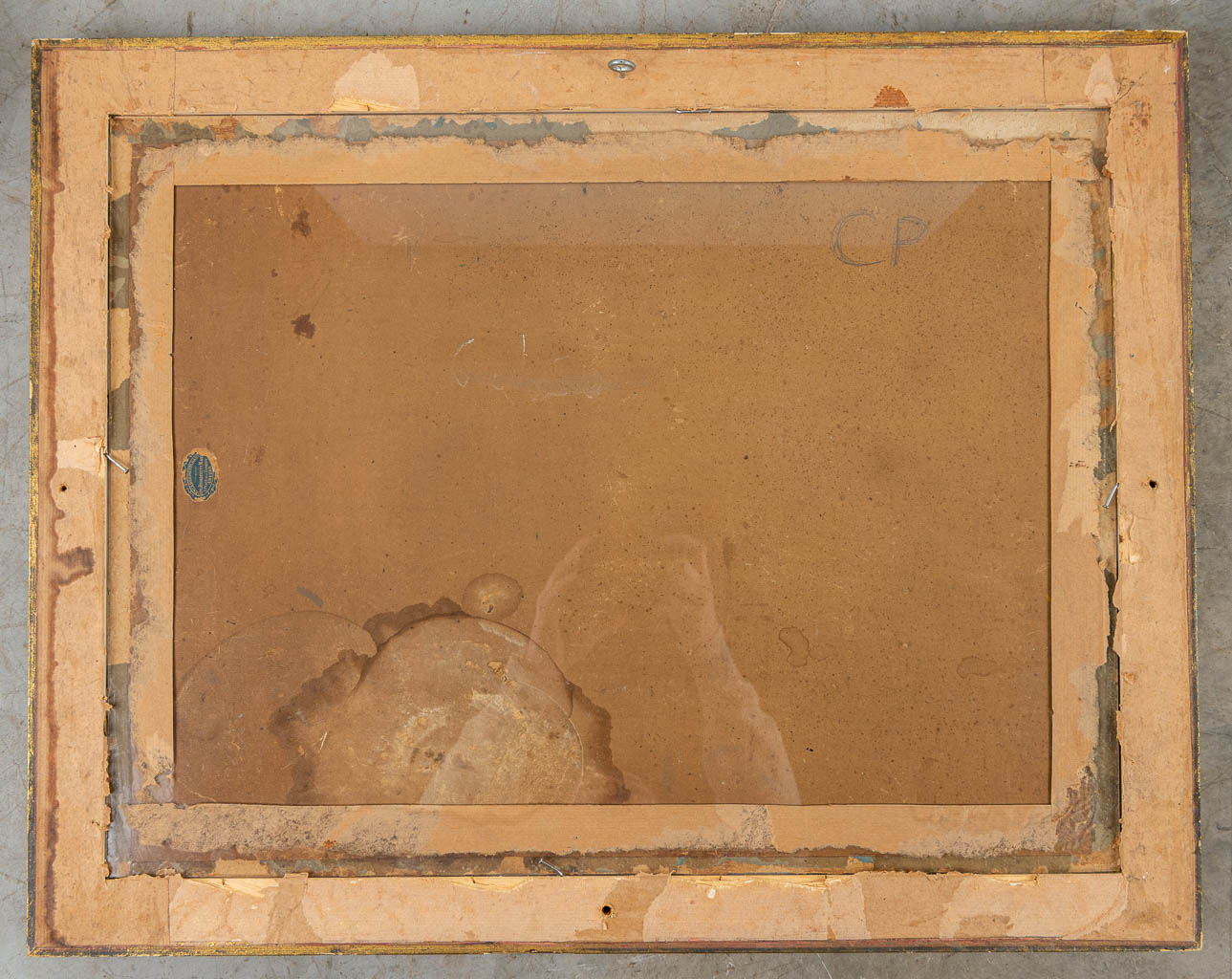 Een expressionistisch landschap in de stijl van Constant PERMEKE (1886-1952), olie op papier. (61 x 46 cm)