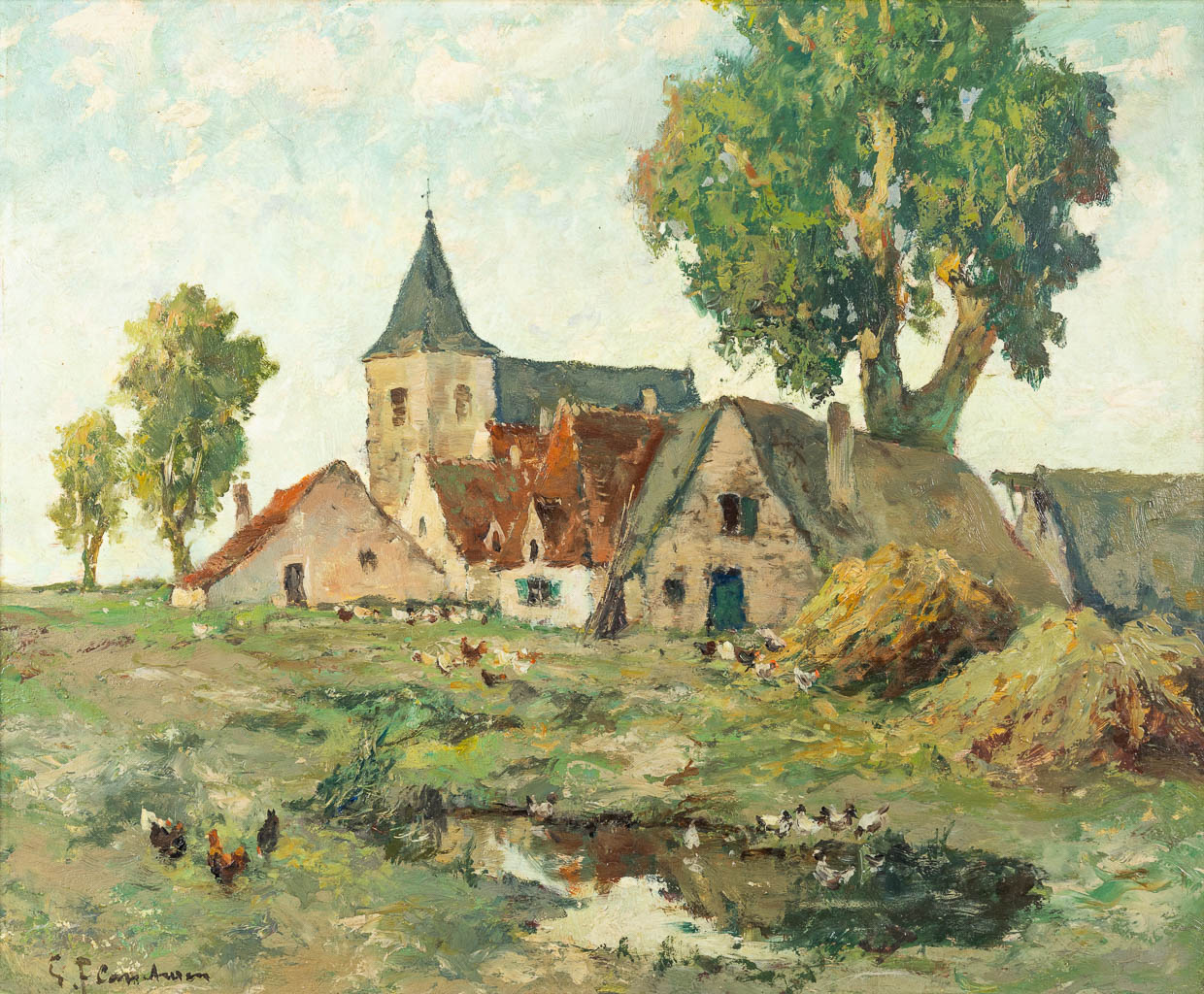 Gustave FLASSCHOEN (1868-1940) A painting 