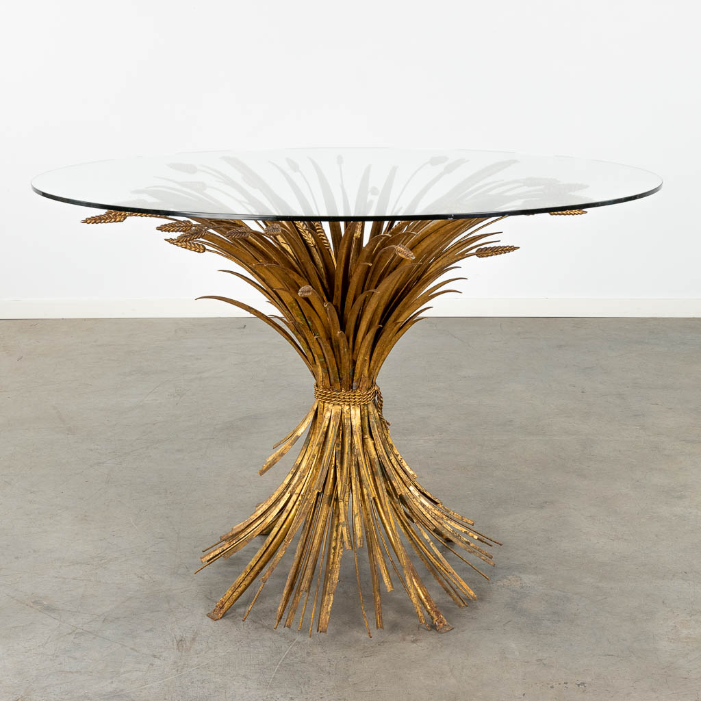 Robert GOOSSENS (1927-2016) 'Straw Table' 20th C. (H:78 x D:110 cm)