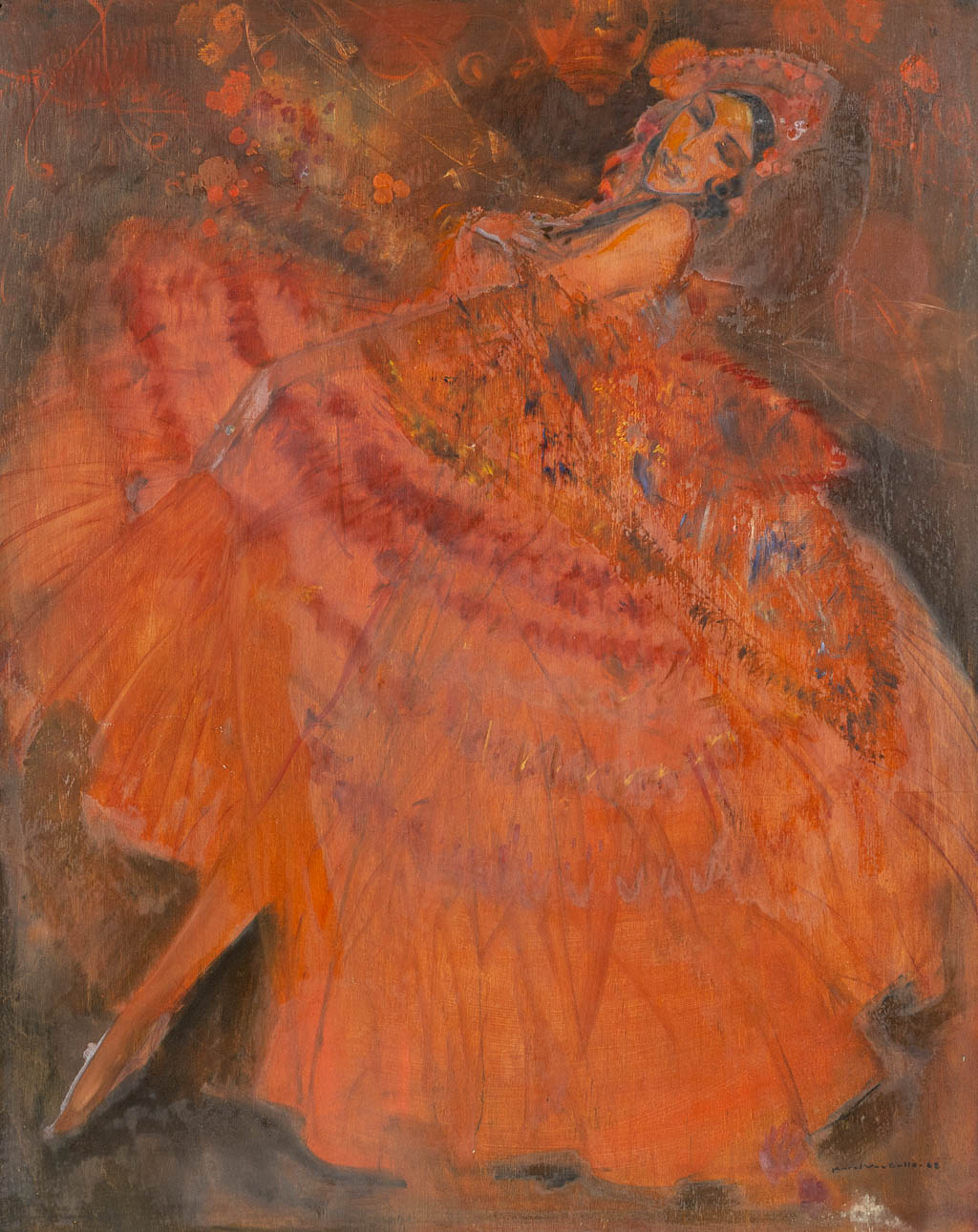 Lot 444 Karel VAN BELLE (1884-1959) 'Danseres'. (W:81 x H:101 cm)