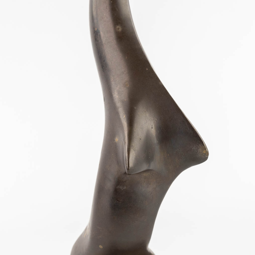Hattakitkosol SOMCHAI (1934-2000) 'Zeeleeuw' gepatineerd brons. 