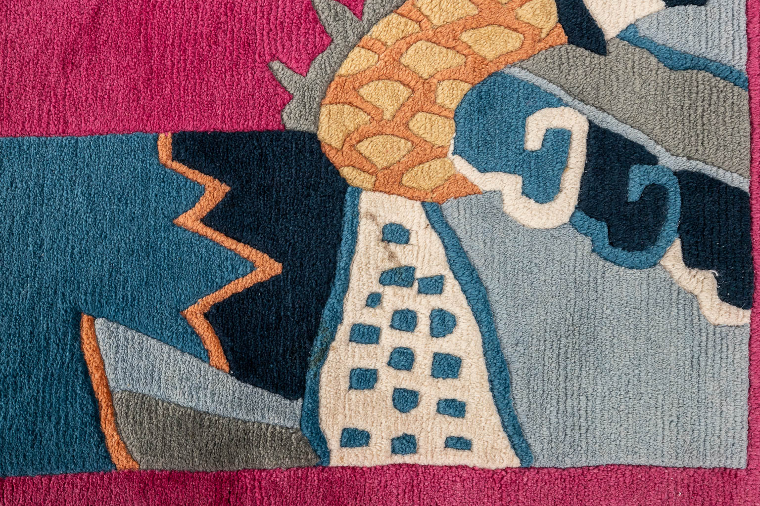 Nini Ferrucci, a carpet. Circa 1980. (D:293 x W:200 cm)