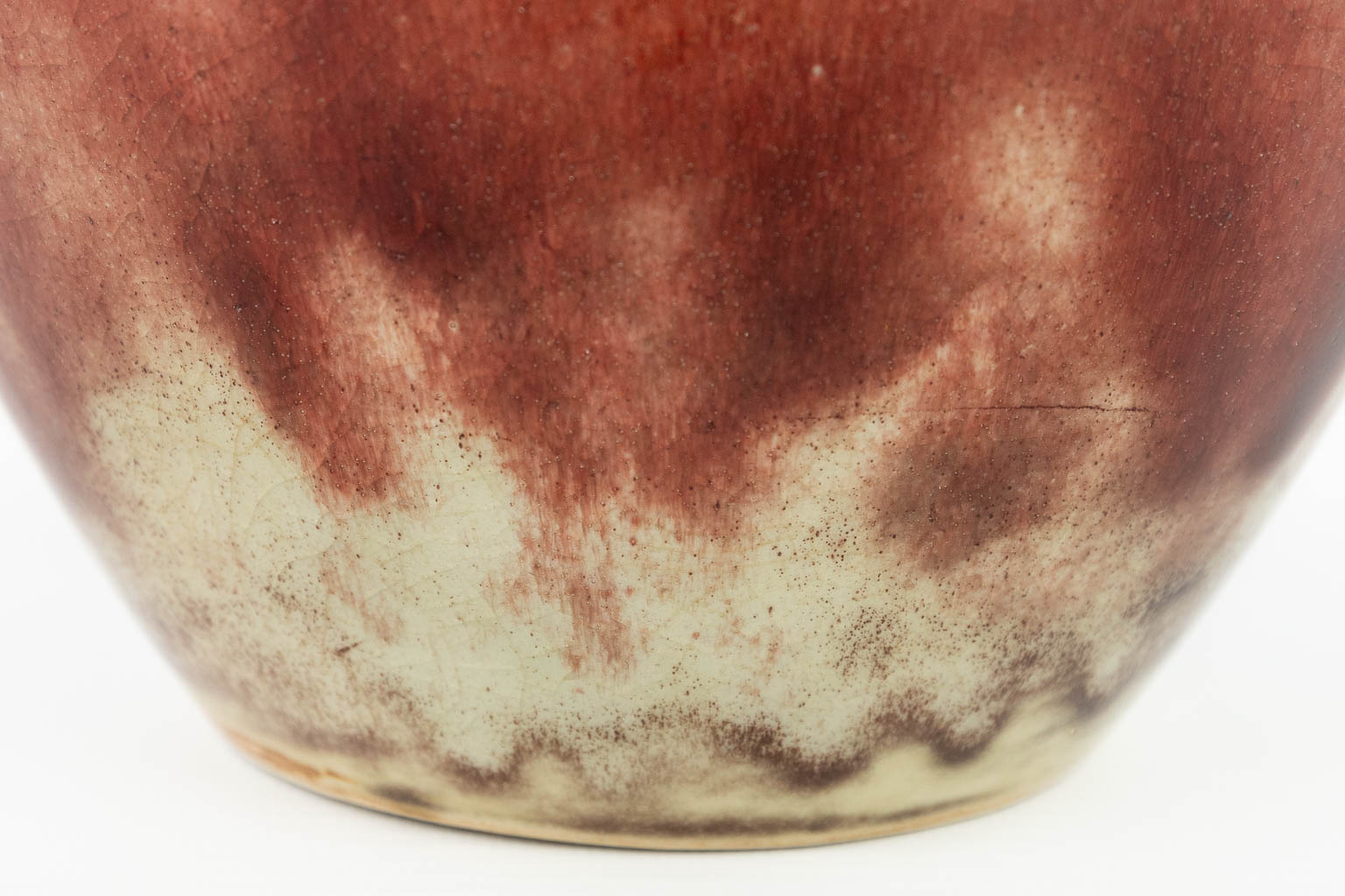 A vase made of glazed grès and marked WMF. Around 1930. (H:17cm)