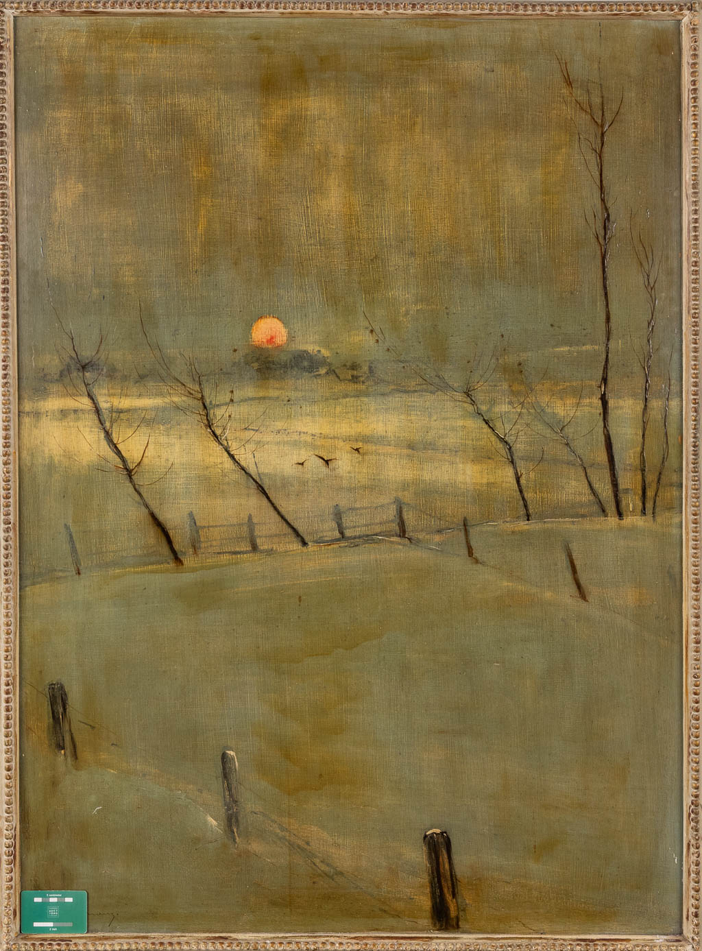 Paul HAGEMANS (1884-1959) 'Winter' oil on board. (W:87 x H:118 cm)