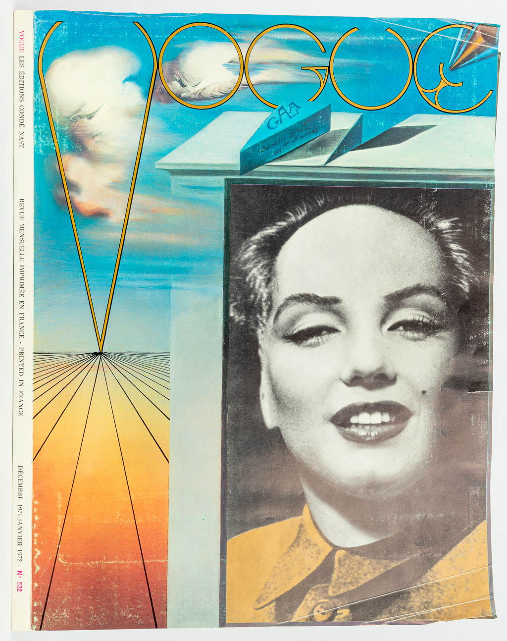 Salvador DALI (1904-1989) an illustration for Vogue Magazine (c.1971). (H:32cm)