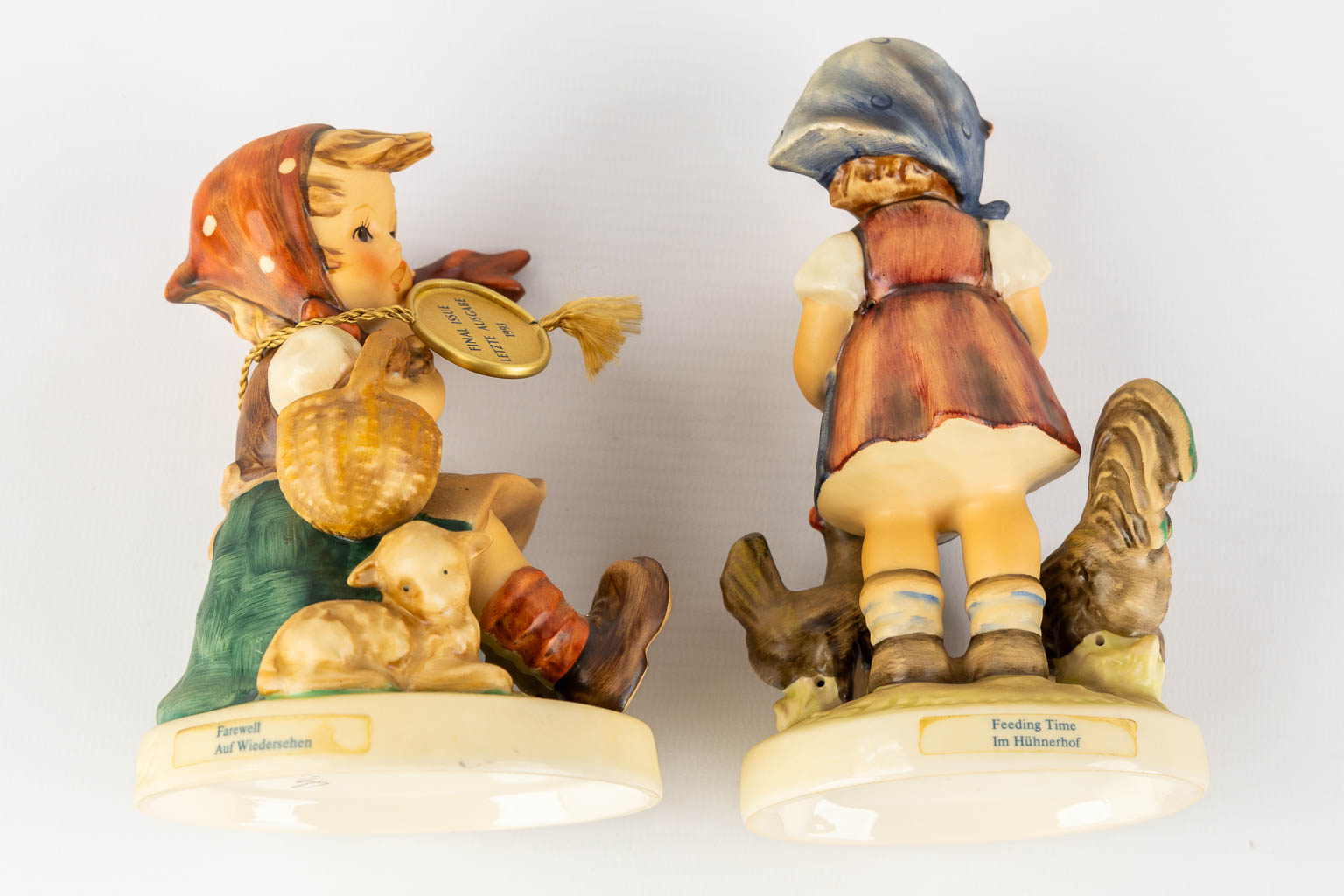 Hummel, 12 figurines, polychrome porcelain. (H:15 cm)