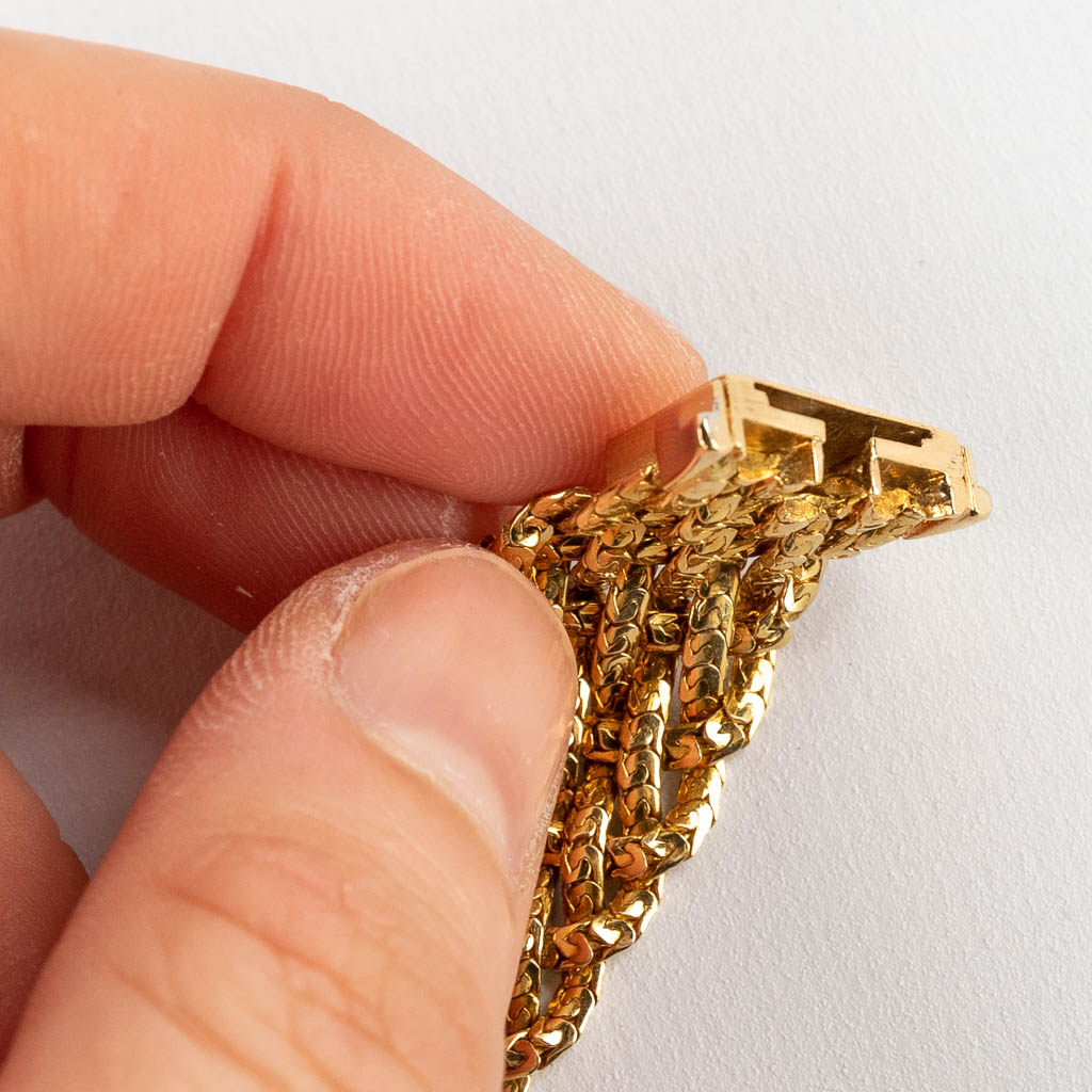 Een armband gemaakt uit geel goud, 18 karaat. 38,45g. (W:17 cm)