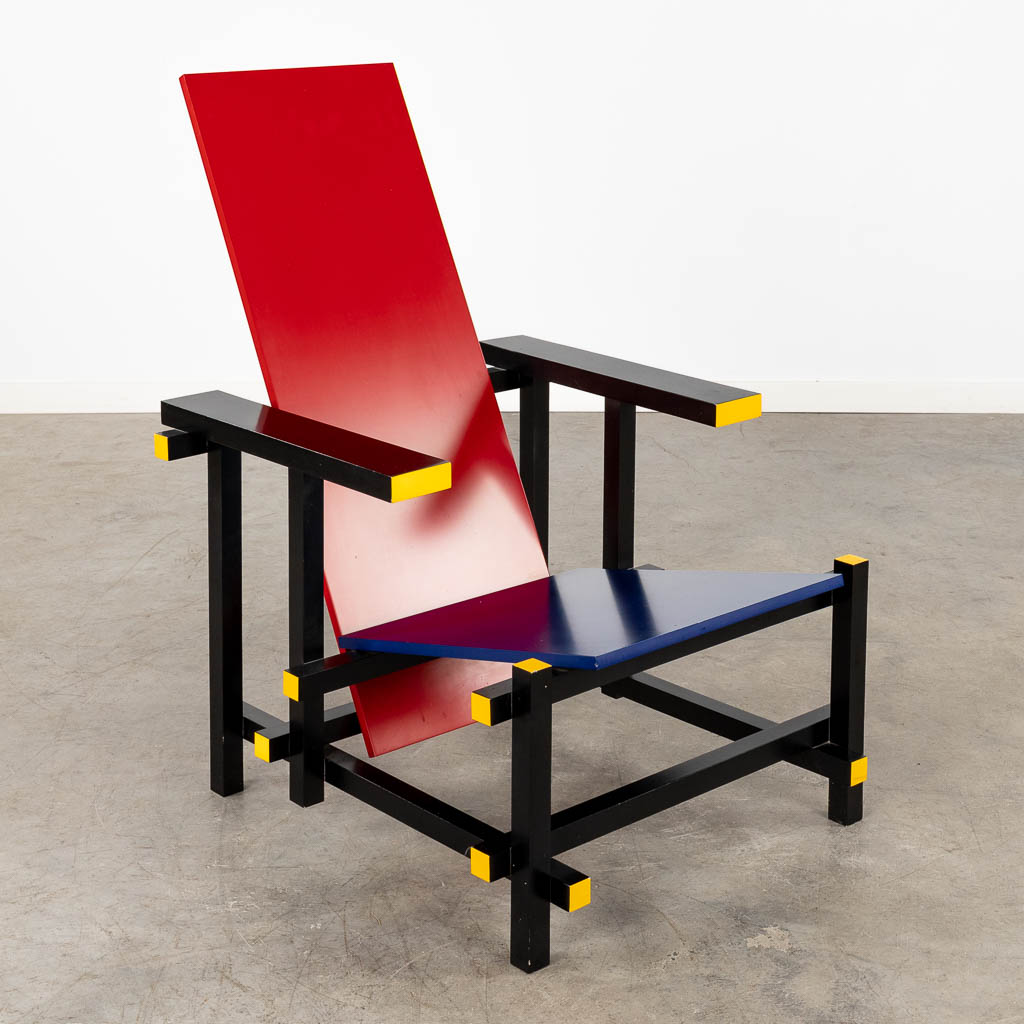  Gerrit RIETVELD (1888-1964)(attr.) 'Red and Blue chair'