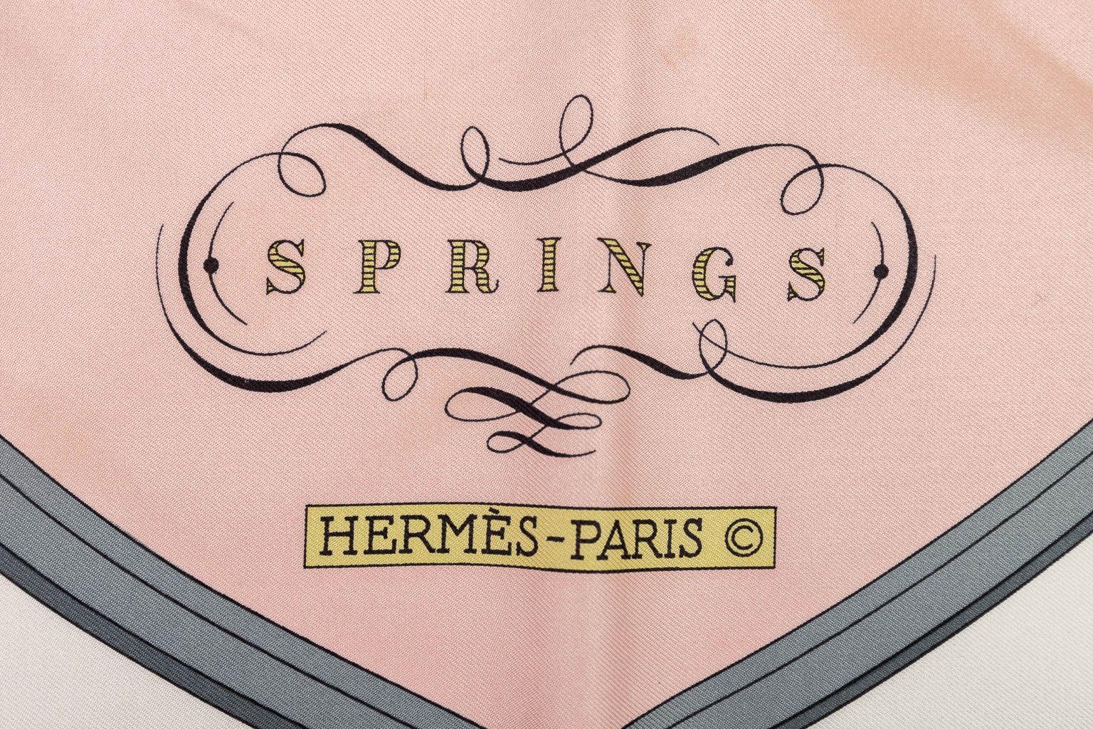 Hermès Paris, a silk scarf, 