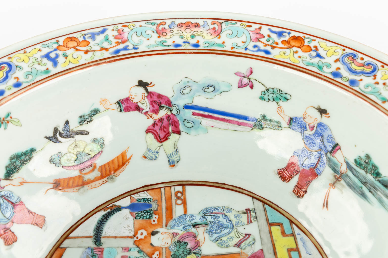 A large Chinese Famille Rose bowl, 