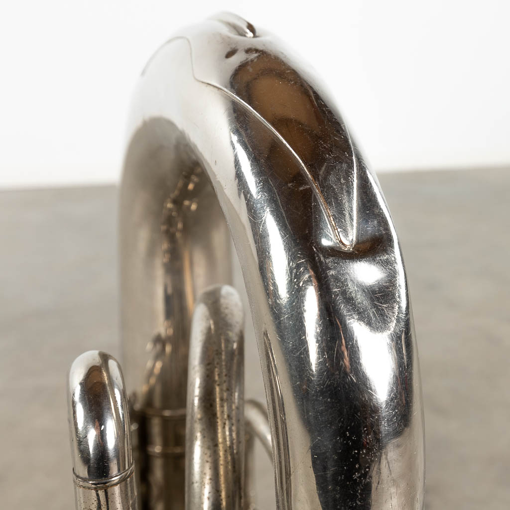 A Brass Tuba, Musical Instrument. The Netherlands, 20th C. (D:47 x W:65 x H:33 cm)