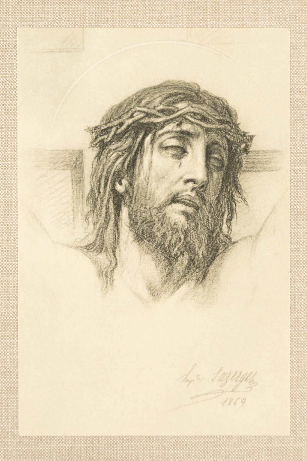 Hippolyte LAZERGES (1817-1887) a 14 piece station of the cross, 