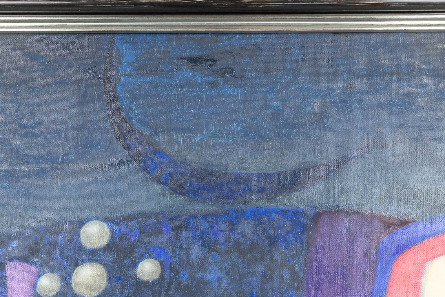 Jef VAN TUERENHOUT (1926-2006) 'Met haar ogen vol schaduw', a painting, oil on canvas. (150 x 200 cm)