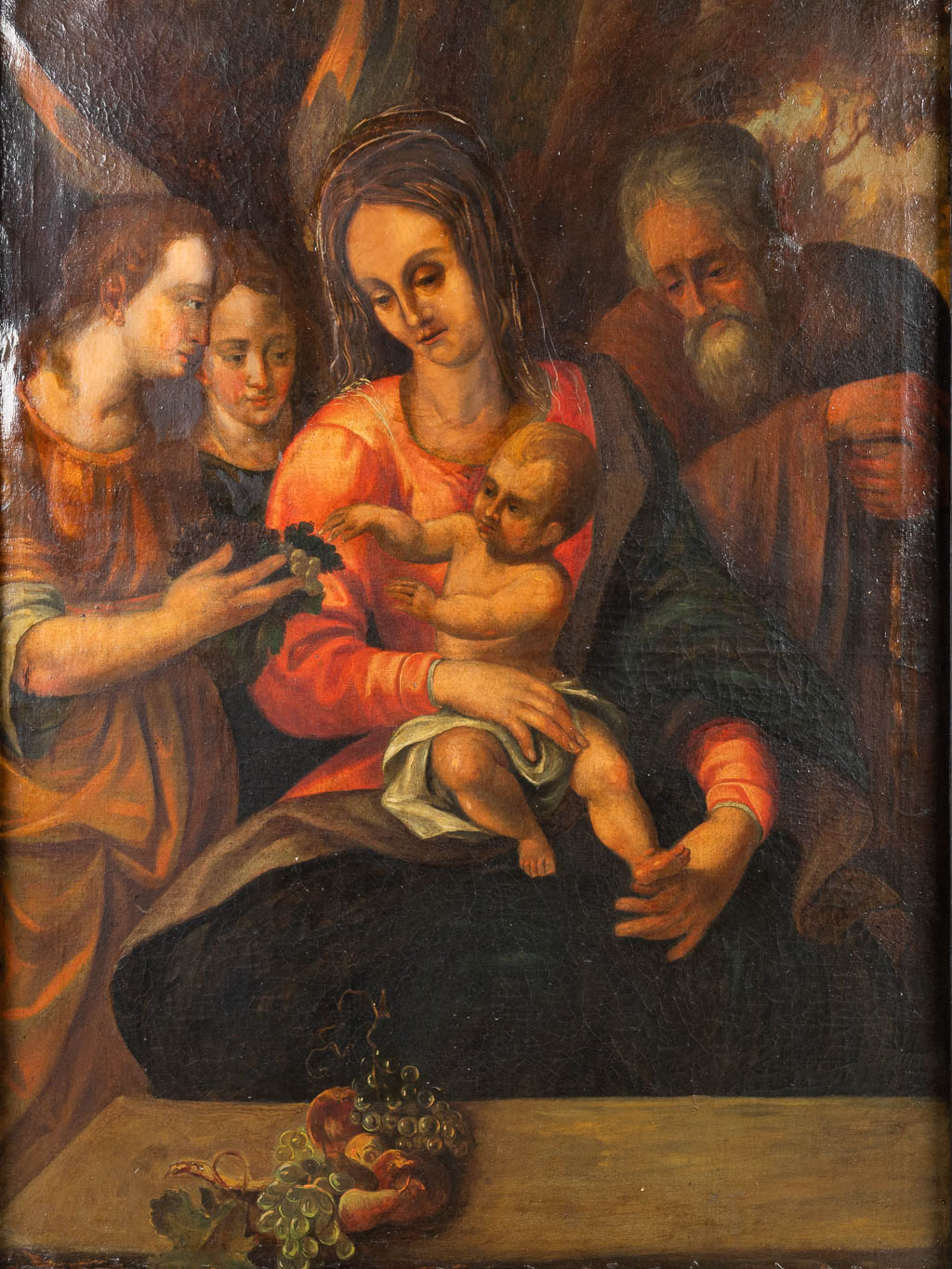 Attributed to Hubertus Saracin QUELLINUS (c.1619-1687) 'Christmas Scène' a painting oil on canvas. (79 x 110 cm)