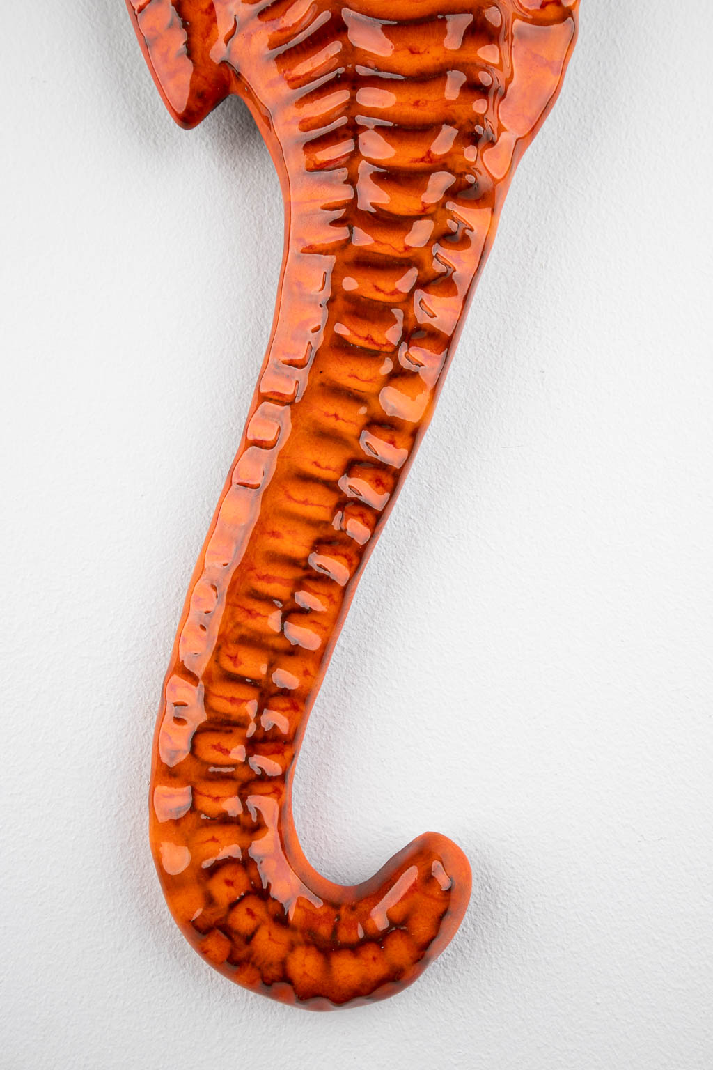 Five Seahorses, glazed ceramics, Sanchez, Amphora, Bayer. 20th C . (W:16 x H:45 cm)