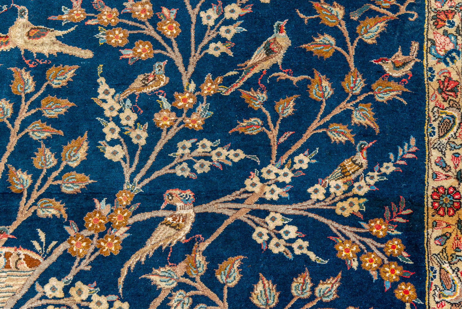 An antique hand-made carpet 