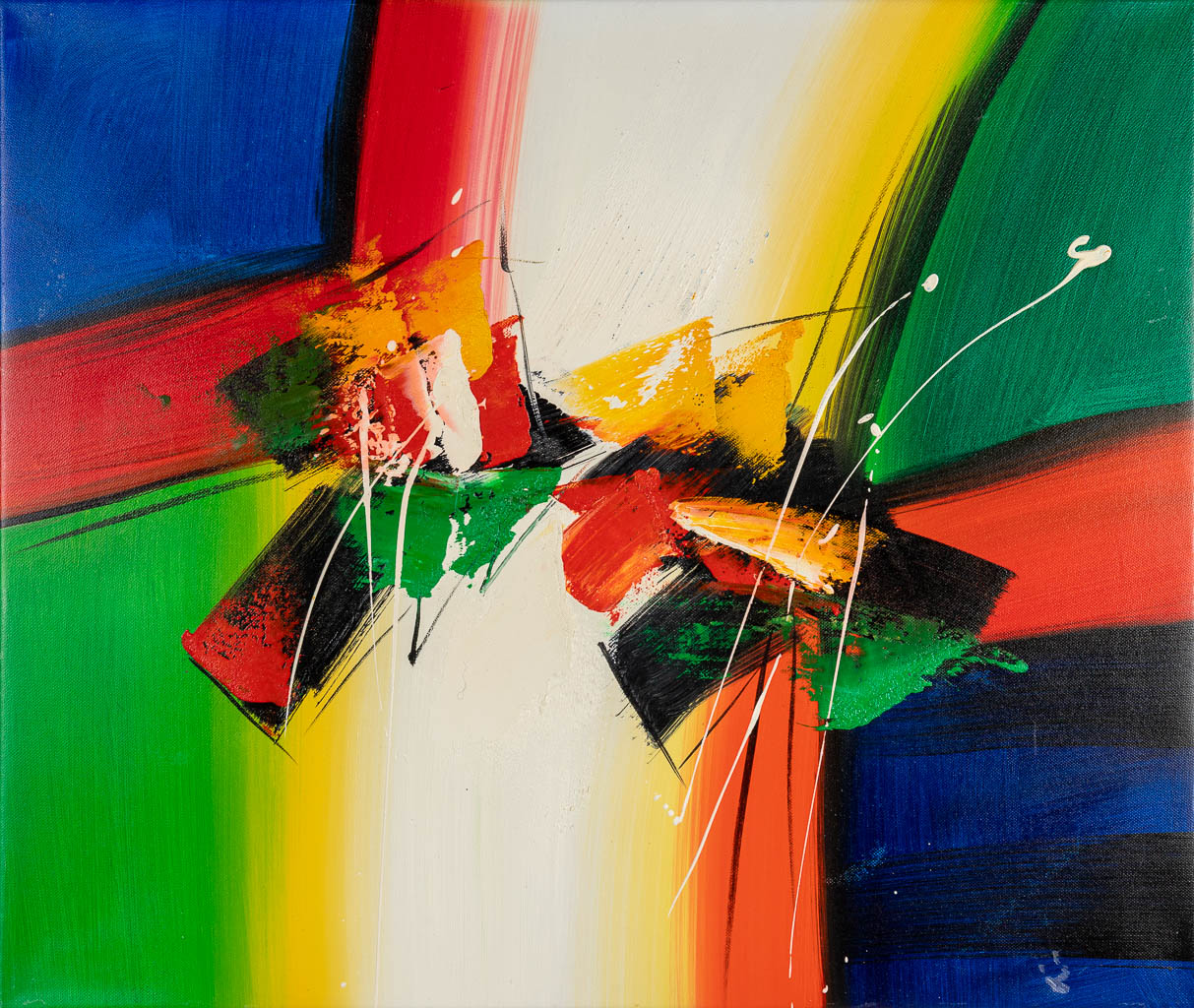 Lee COLE (1954) 'No title' an abstract painting, acrylic on canvas. (65 x 54 cm)