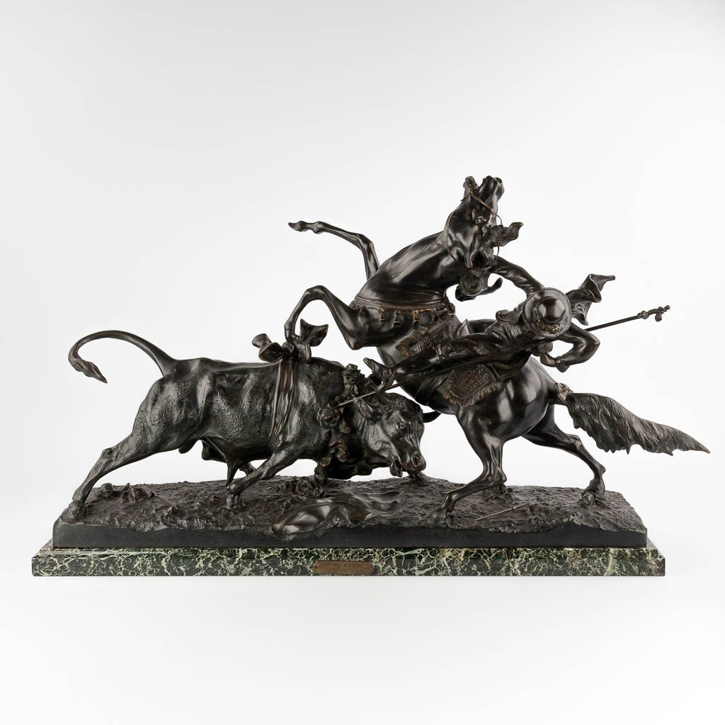 Antonio AMORGASTI (1880-1942) 'Le Picador' gepatineerd brons. 1924 (D:80 x W:25 x H:50 cm)