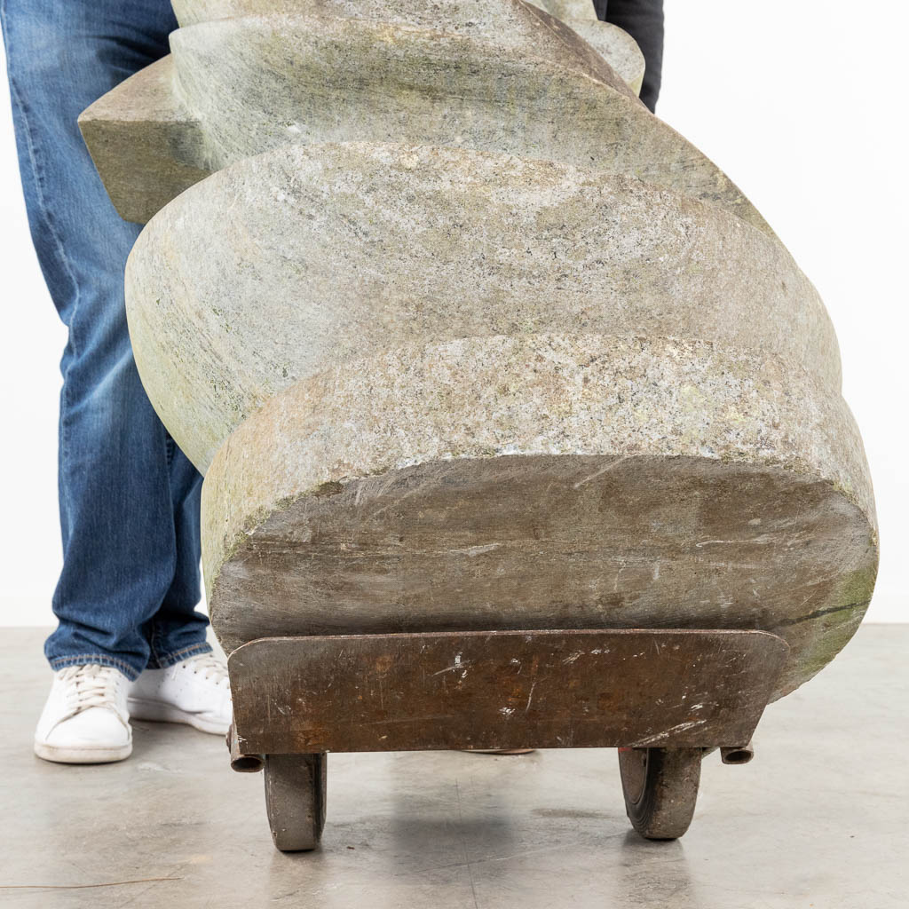 A modern large sculpture made of granite. (38 x 66 x 125cm)
