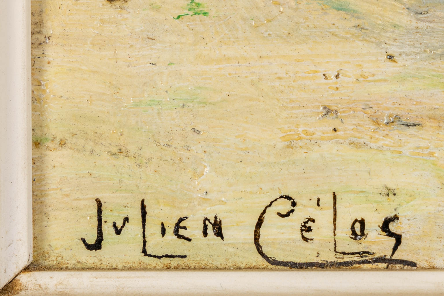 Julien CÉLOS (1884-1953) 'Beaumont sur l'Oise (France)'. (W:41 x H:31 cm)