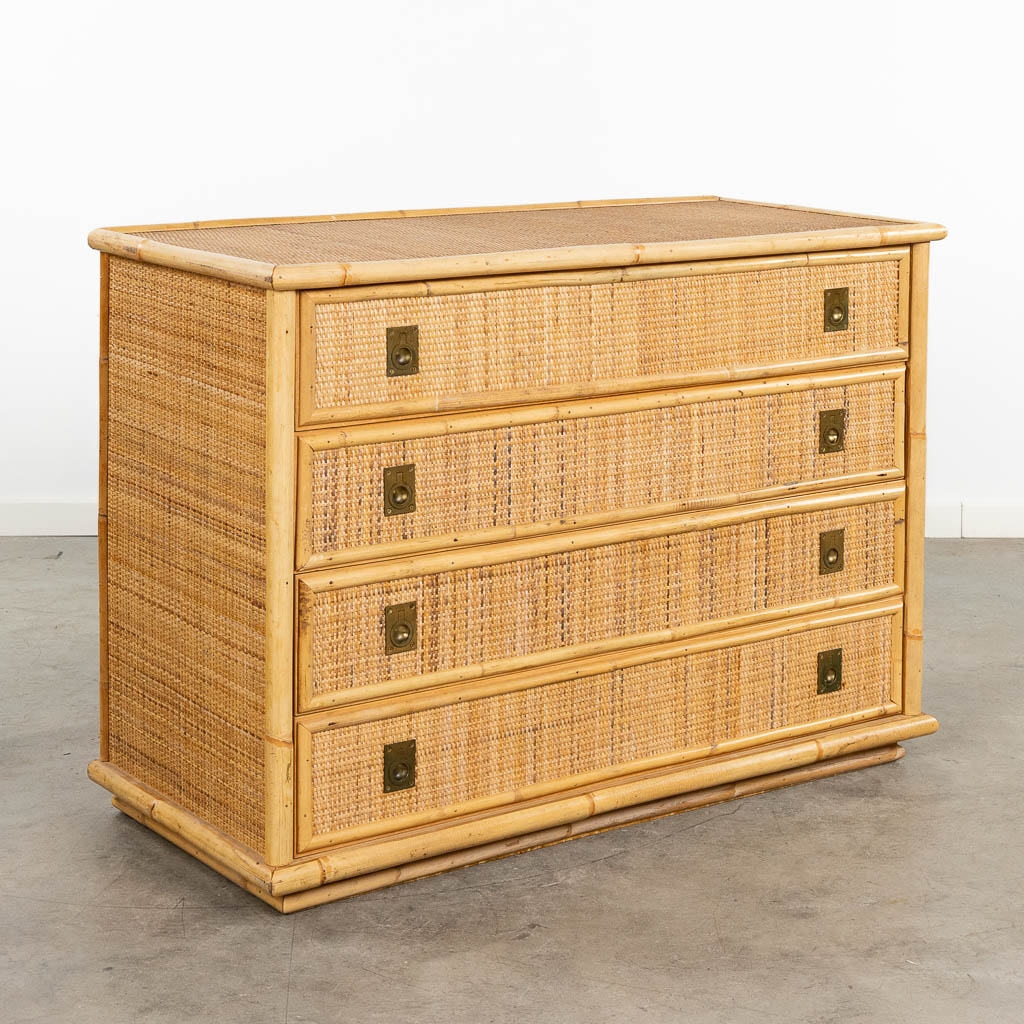  Dal Vera, a commode with 4 drawers. Made in Italy, circa 1970.  (L:47 x W:105 x H:75 cm)