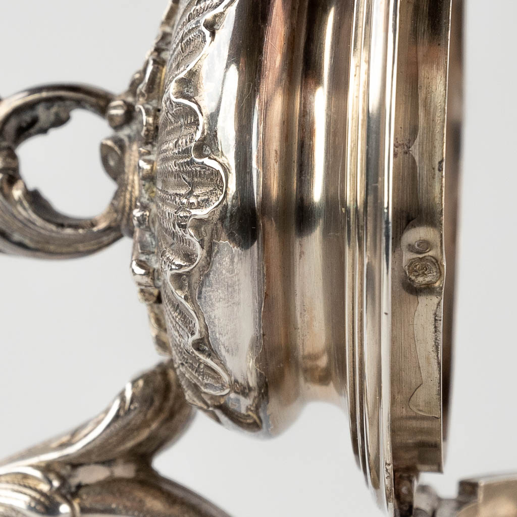 Rodolphe BEUNKE (XIX-XX) een 4-delig zilver koffie- en theeservies. 1580g. Circa 1900. (L:10 x W:16 x H:20 cm)