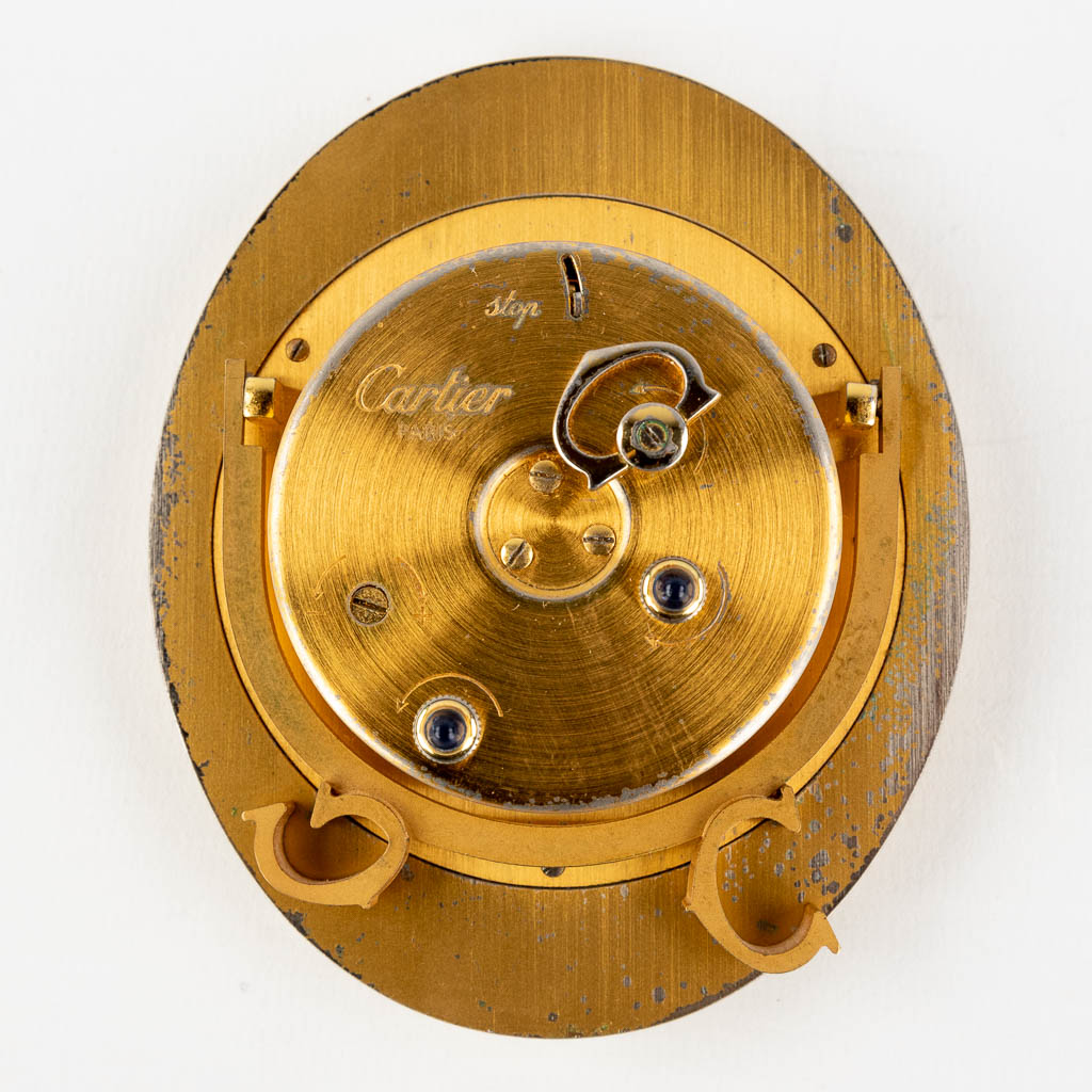 Cartier, a travel alarm clock, 7511 with the original box. 