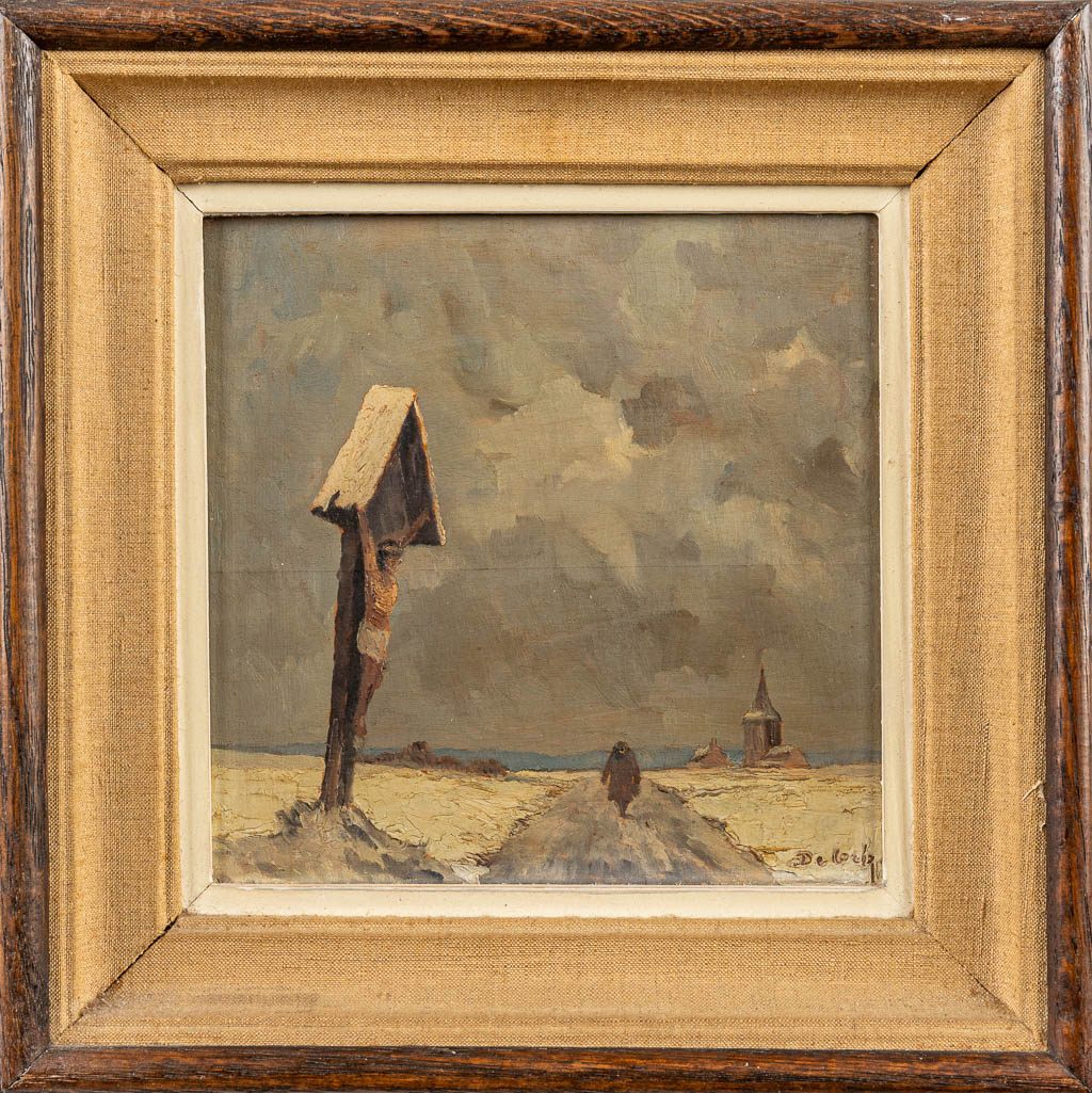Frans DE COCK (1864-1942) a collection of 4 paintings, oil on panel. (24 x 18 cm)