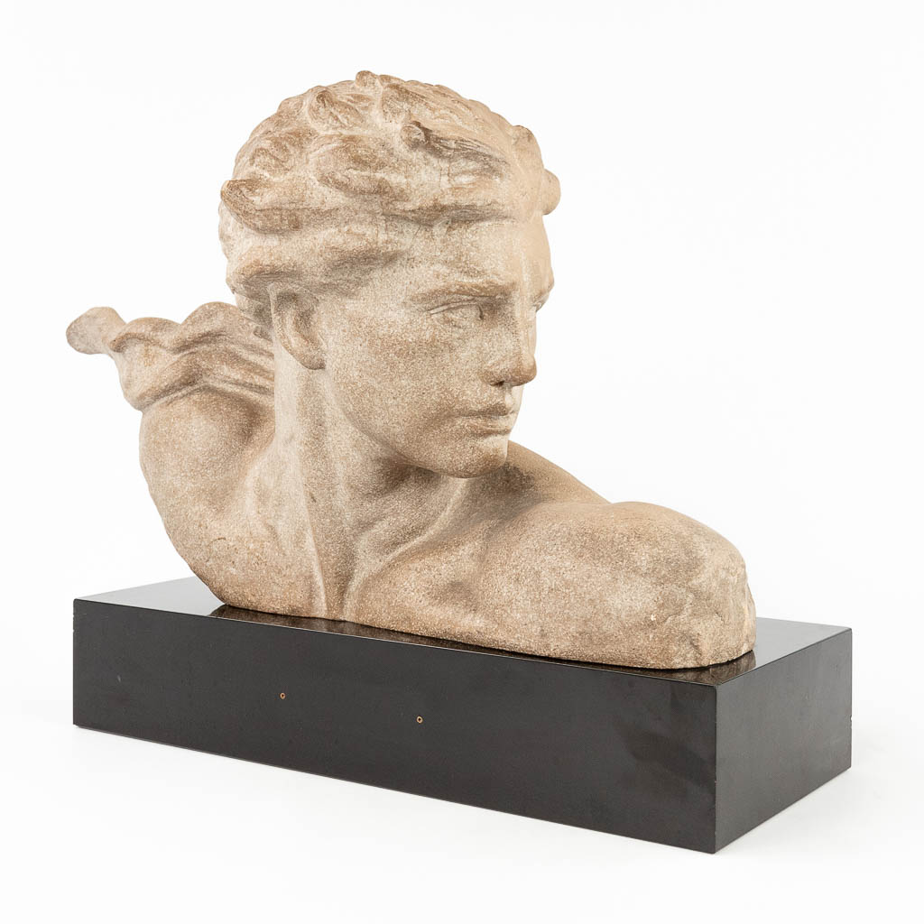  Alexandre KELETY (1874-1940)  'Bust of Jean Mermoz', terracotta, circa 1930. 