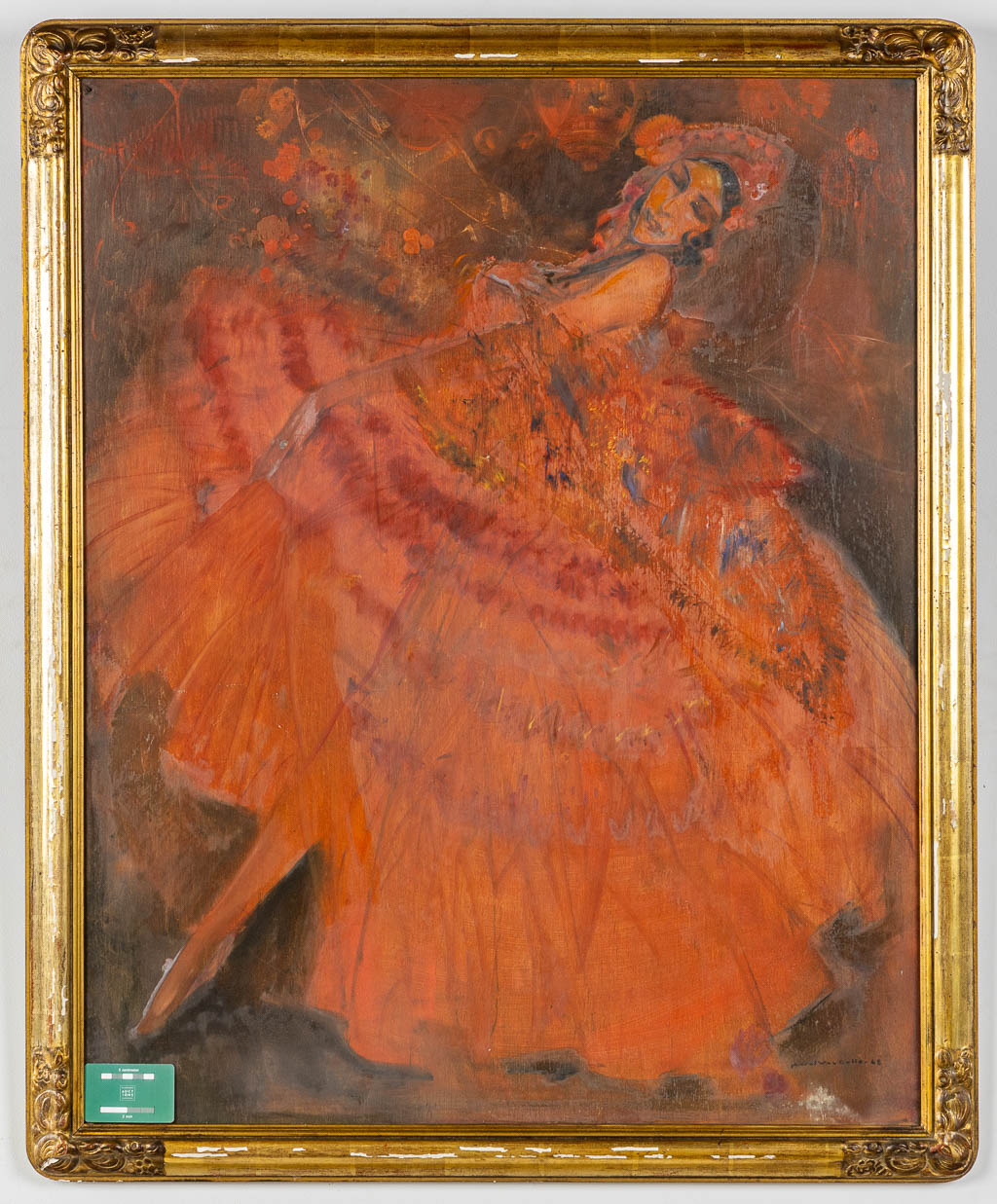 Karel VAN BELLE (1884-1959) 'Danseres'. (W:81 x H:101 cm)