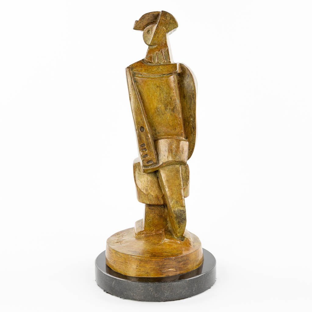 Jacques LIPCHITZ (1891-1973)(attr.) 'Arlequin à la clarinette' een beeld gemaakt uit brons. (H:46cm)