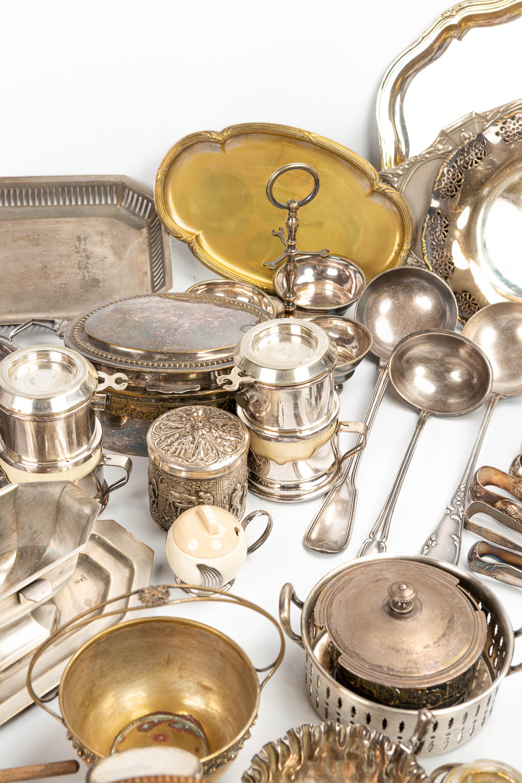 A very large collection of silver-plated items
