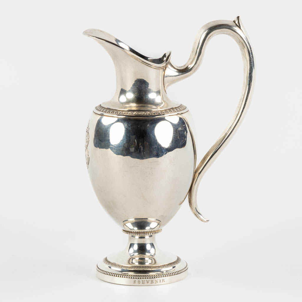 Carolus De Pape (1763-1840) 'Pitcher' silver, Bruges, Belgium, circa 1832 and 1840. (L:8 x W:13 x H:19,5 cm)