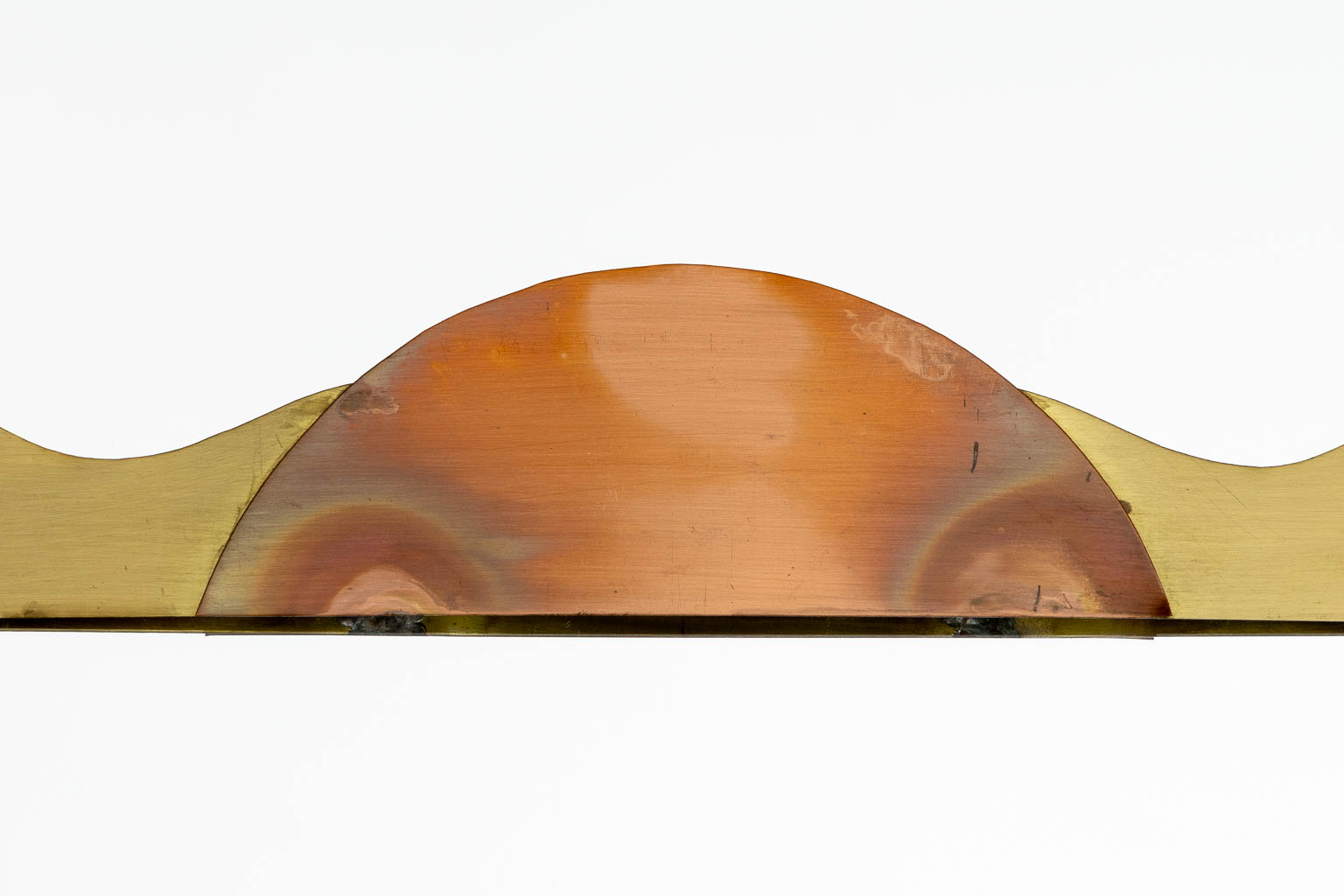 Daniel DHAESELEER (XX-XXI) 'Spiegel' metaal en glas. (W:68 x H:60 cm)