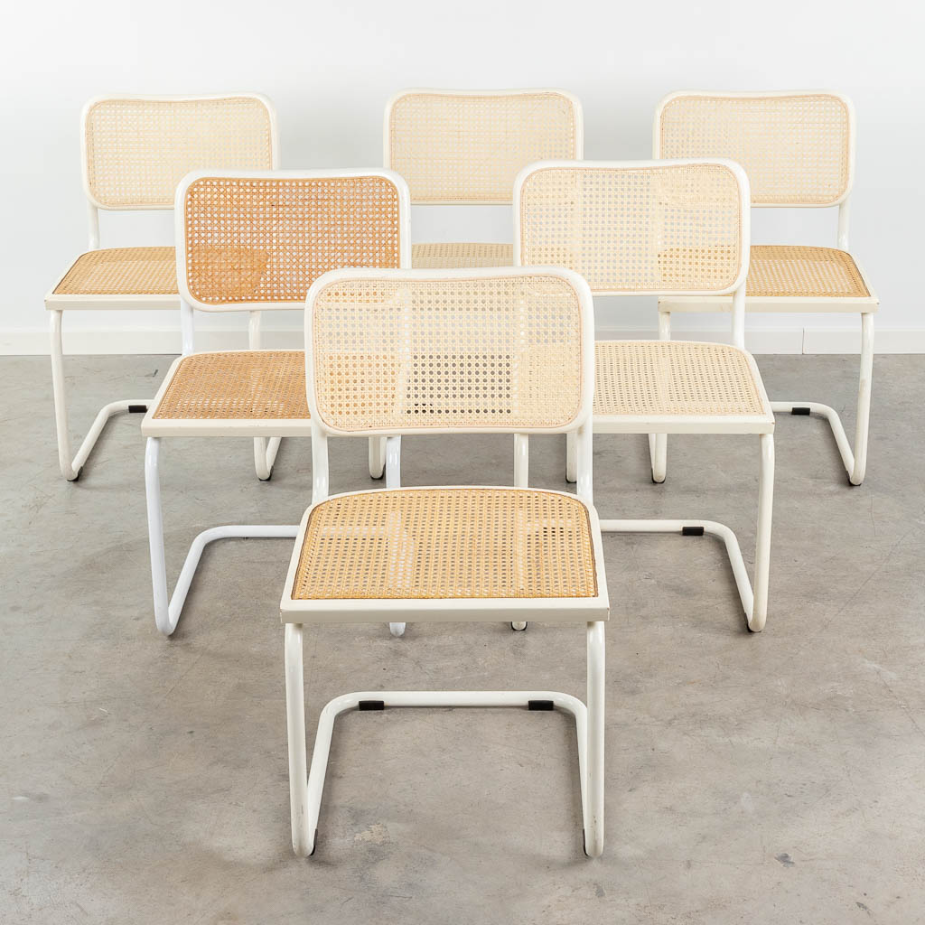  Marcel BREUER (1902-1981) '6 Cesca Chairs' for Cidue. (L:47 x W:53 x H:80 cm)