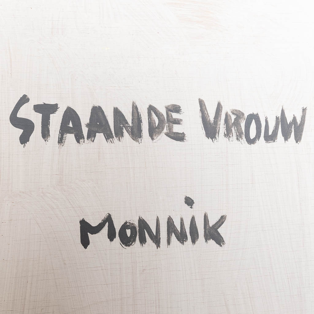 Rik VERMEERSCH (1949) 'Staande Vrouw Monnik', oil on panel, 1997. 