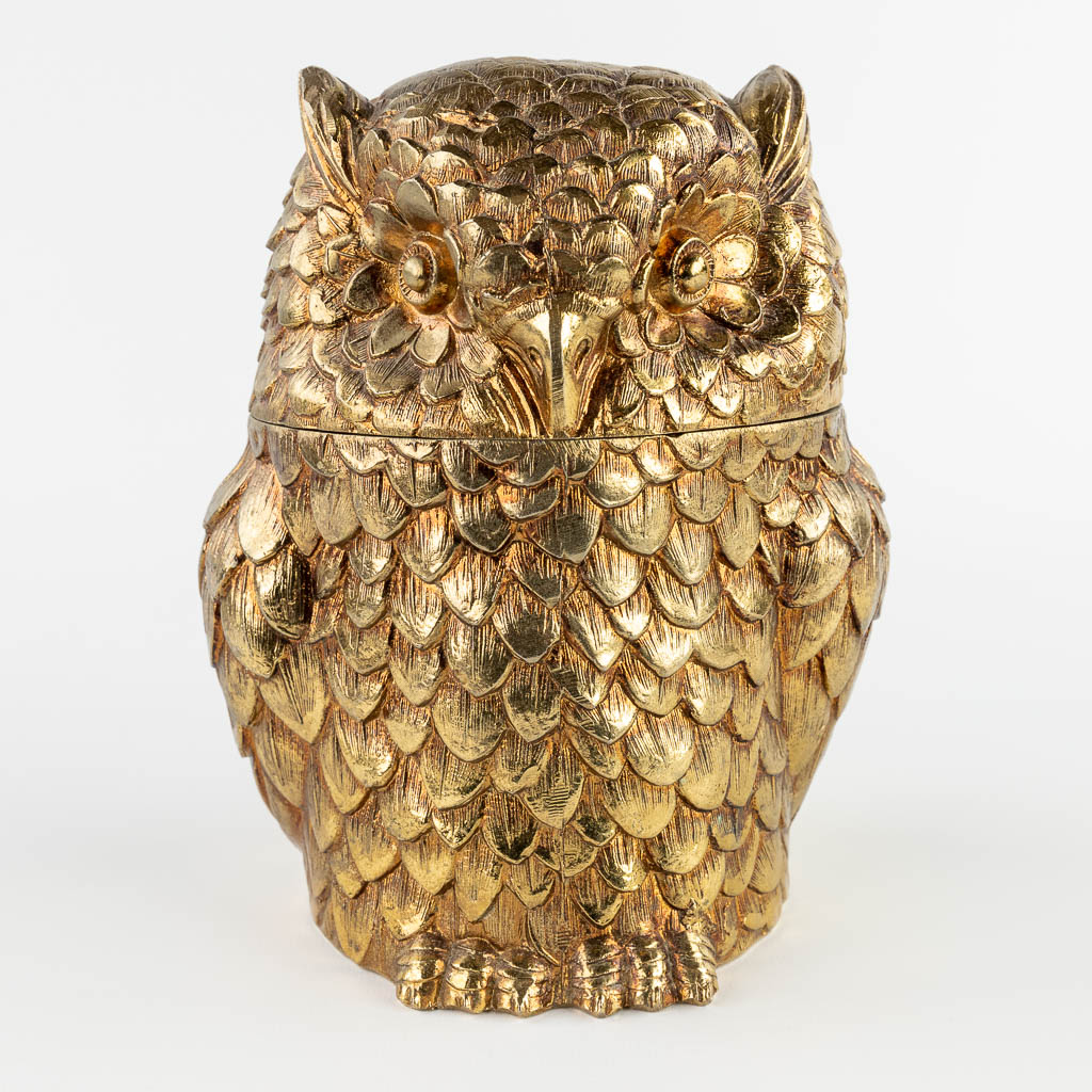 Mauro MANETTI (XX) 'Owl' an ice pail. (H:19 x D:15 cm)