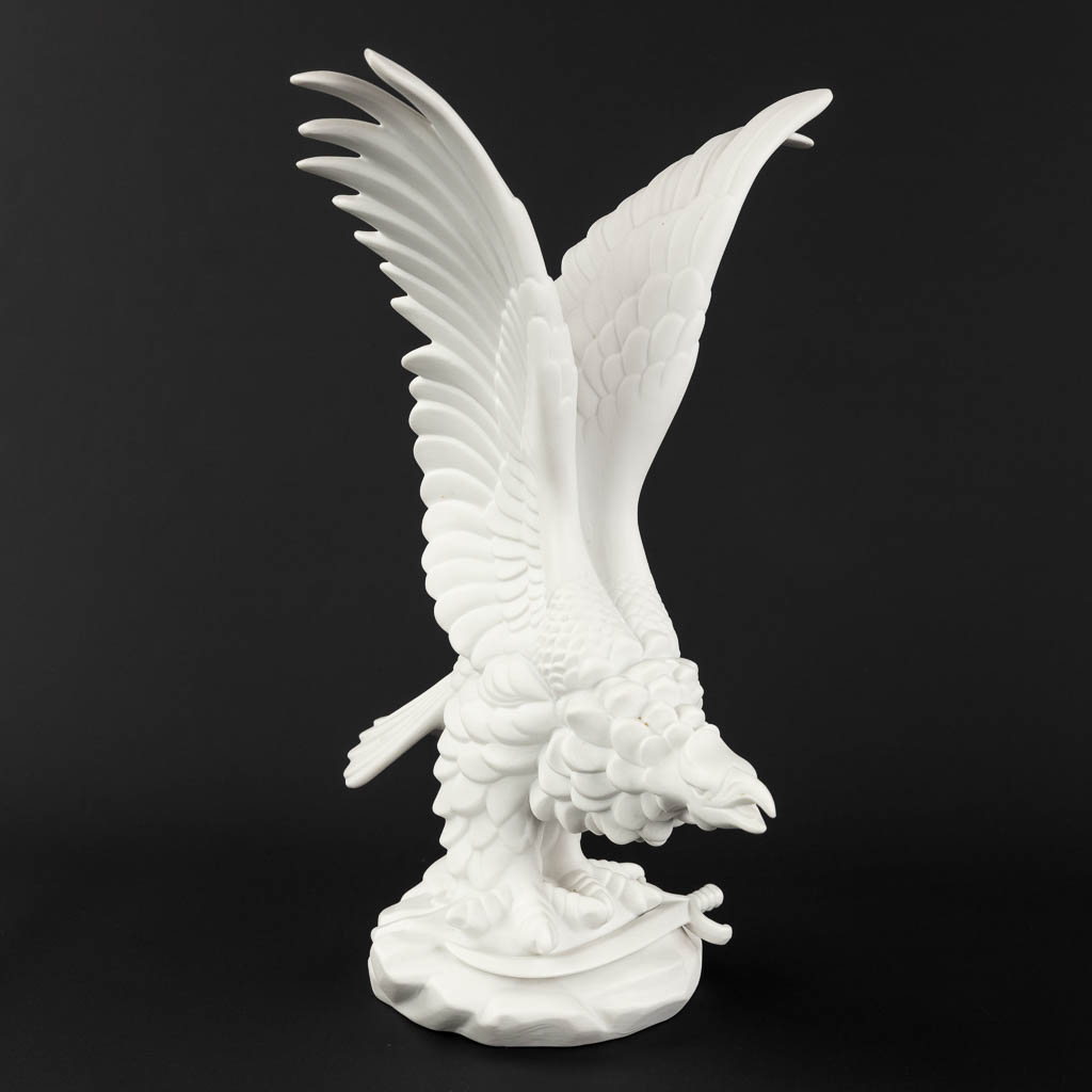  Herend, an eagle with sword figurine, bisque porcelain.