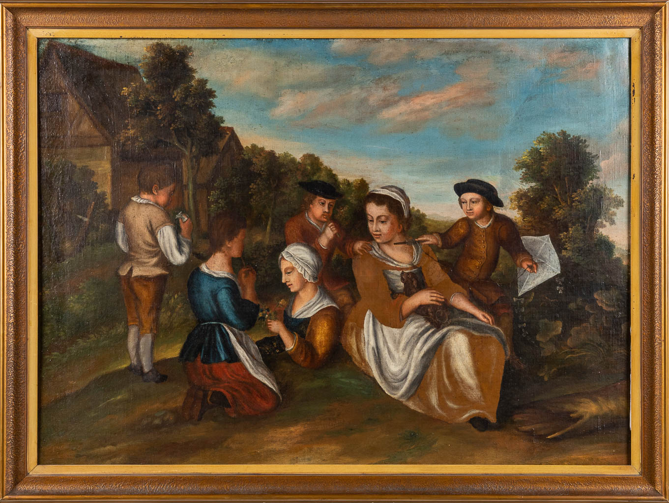 An antique painting, 