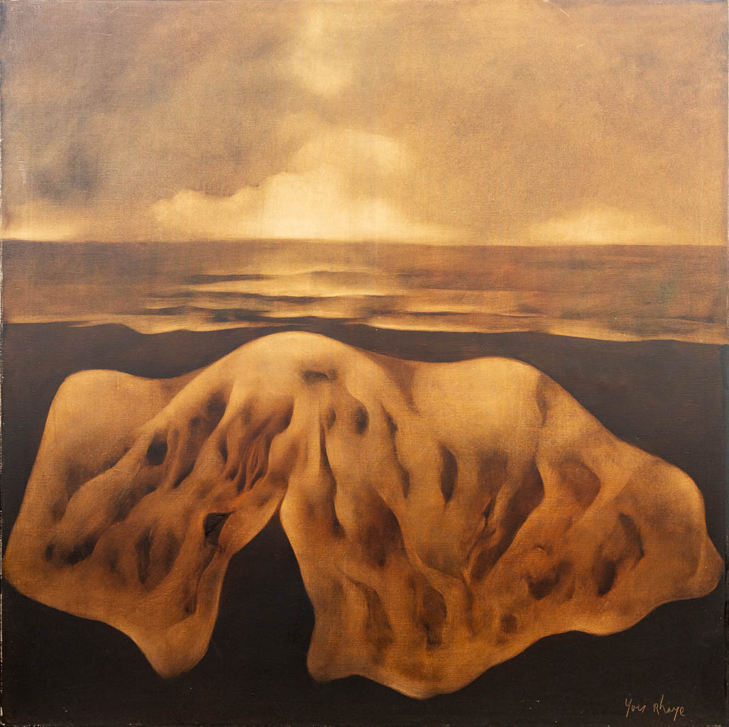 Yves RHAYÉ (1936-1995) 'Abstract' a painting oil on canvas. (120 x cm)