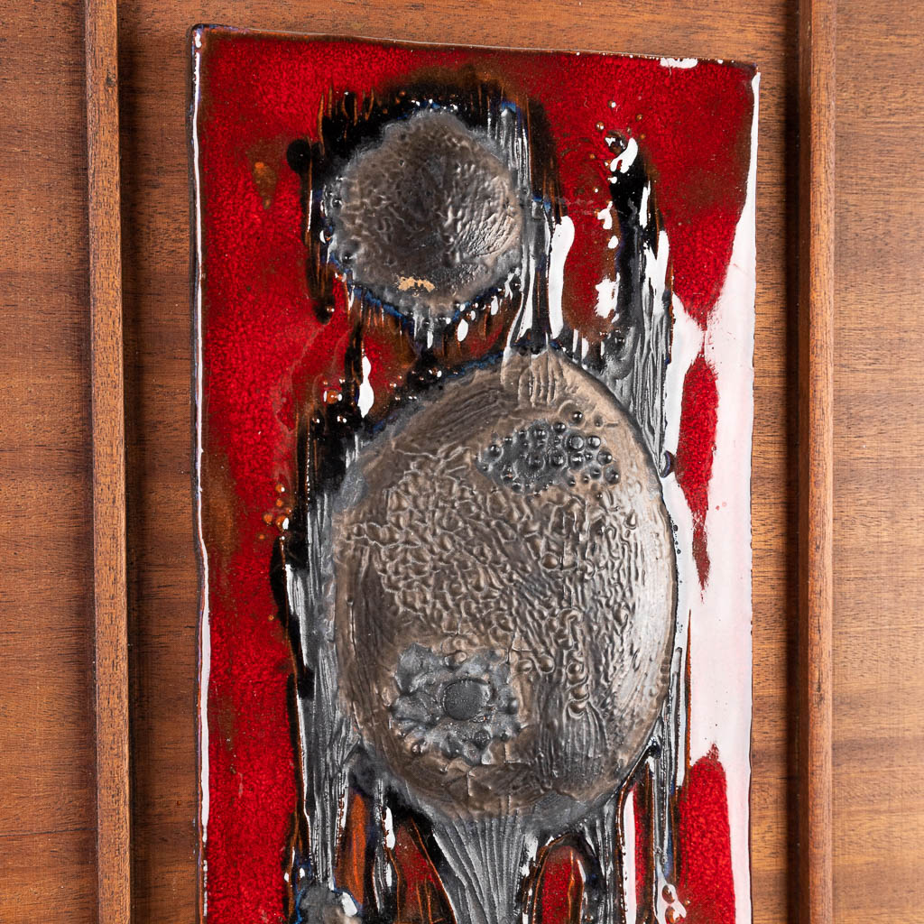 Rogier VANDEWEGHE (1923-2020) A plaque made of glazed ceramics. (H:40,5cm)