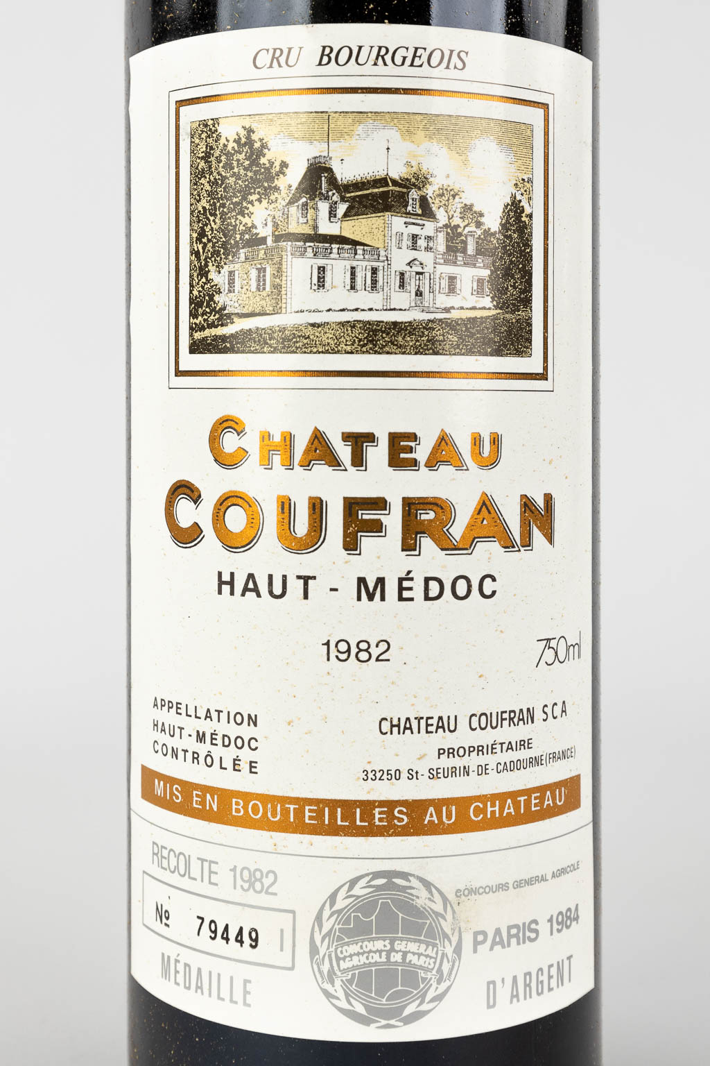 Château Coufran Haut Médoc, 1982, 12 bottles (2 chests)