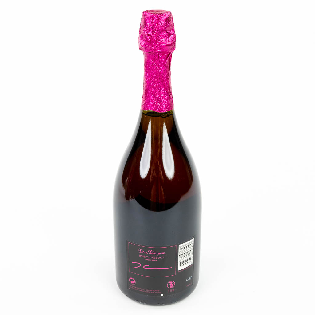 1 x Dom Pérignon Rosé Champagne 2003 Vintage Brut (Limited Edition by Jeff Koons). 
